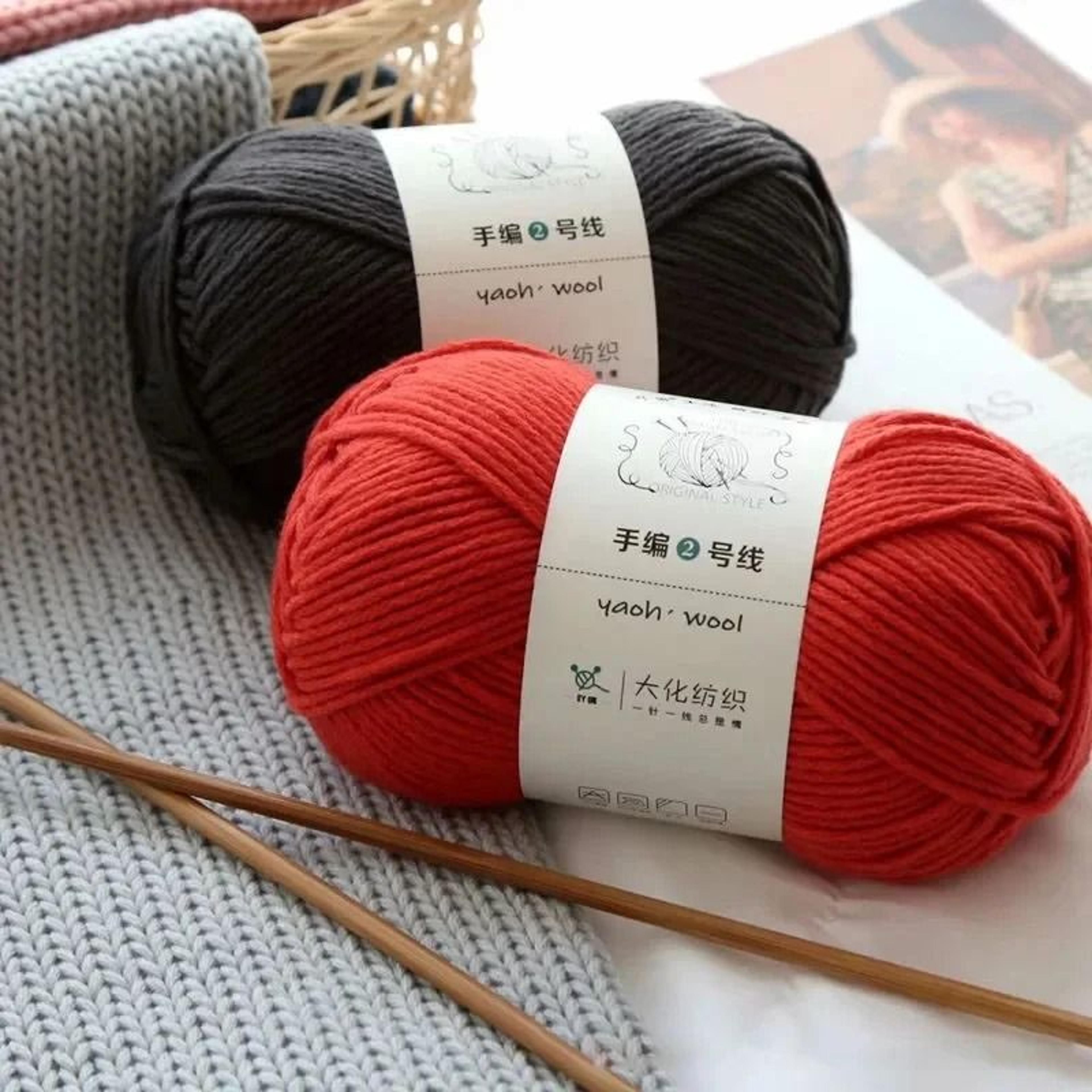 022 Lb Milk Cotton HandKnitting  Crochet Yarn 175 Yards 3