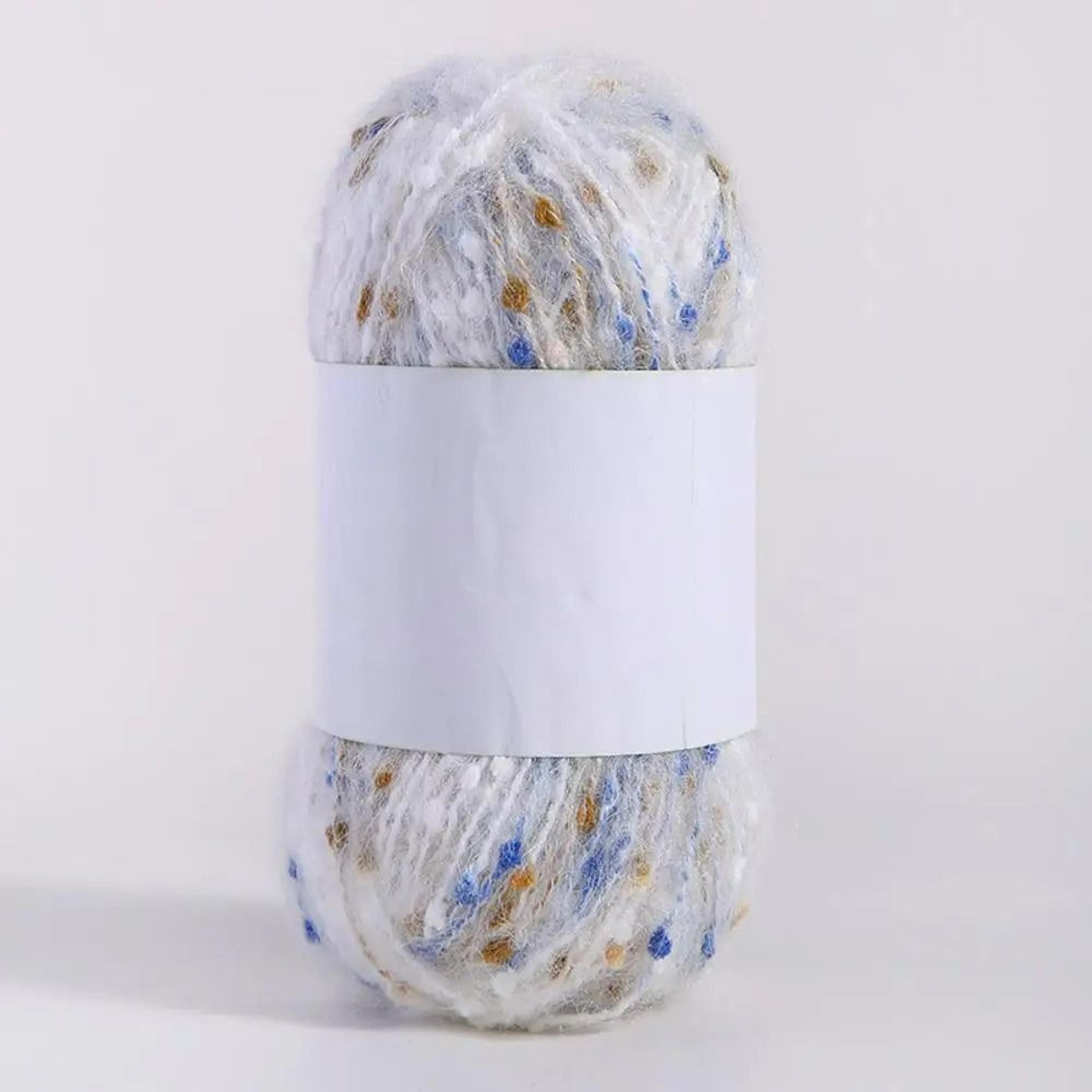 Rainbow Color Dot Mohair HandKnitting  Crochet Yarn 19