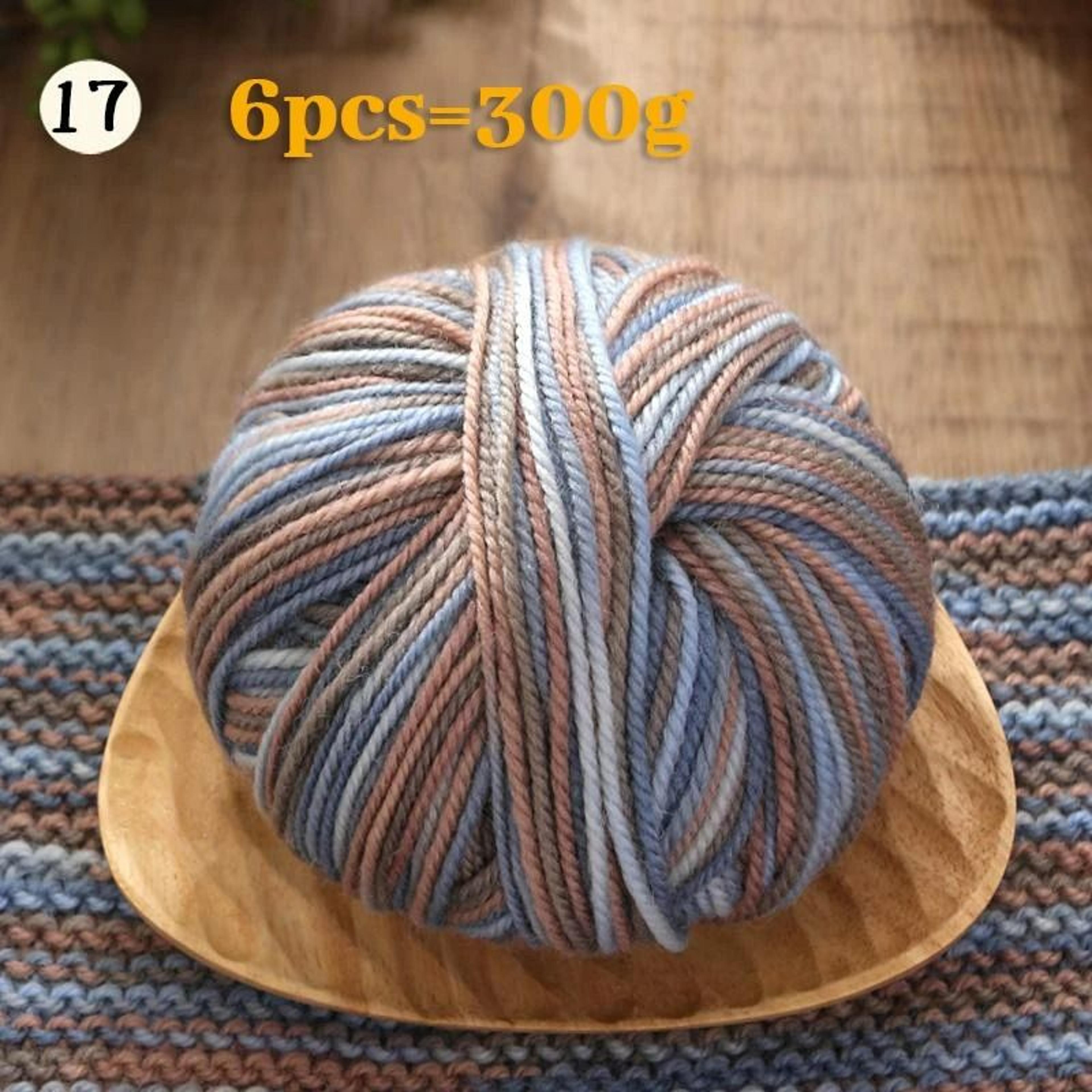 066 Lb Gradient Dyed Wool Yarn Set 6 Pieces 14