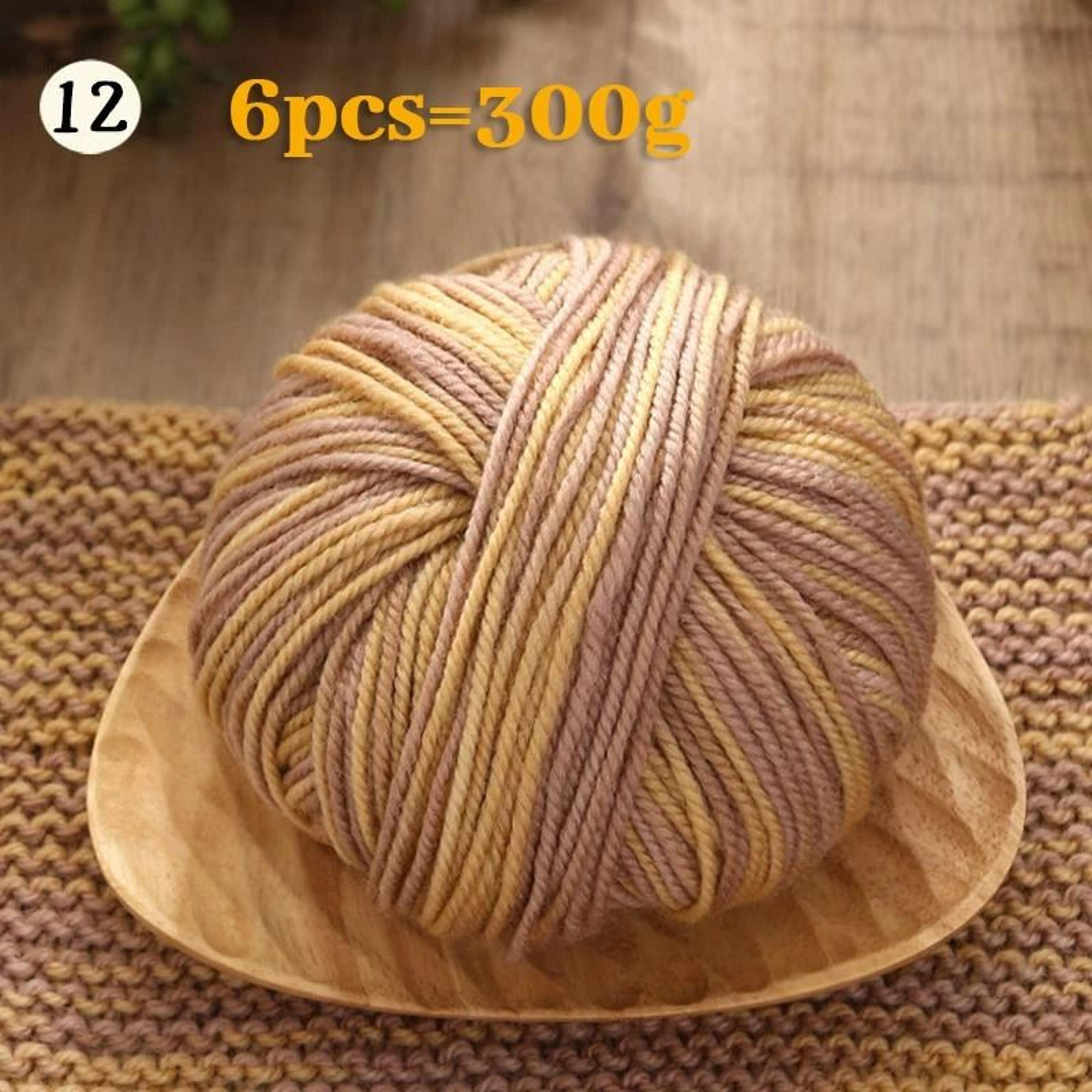 066 Lb Gradient Dyed Wool Yarn Set 6 Pieces 18
