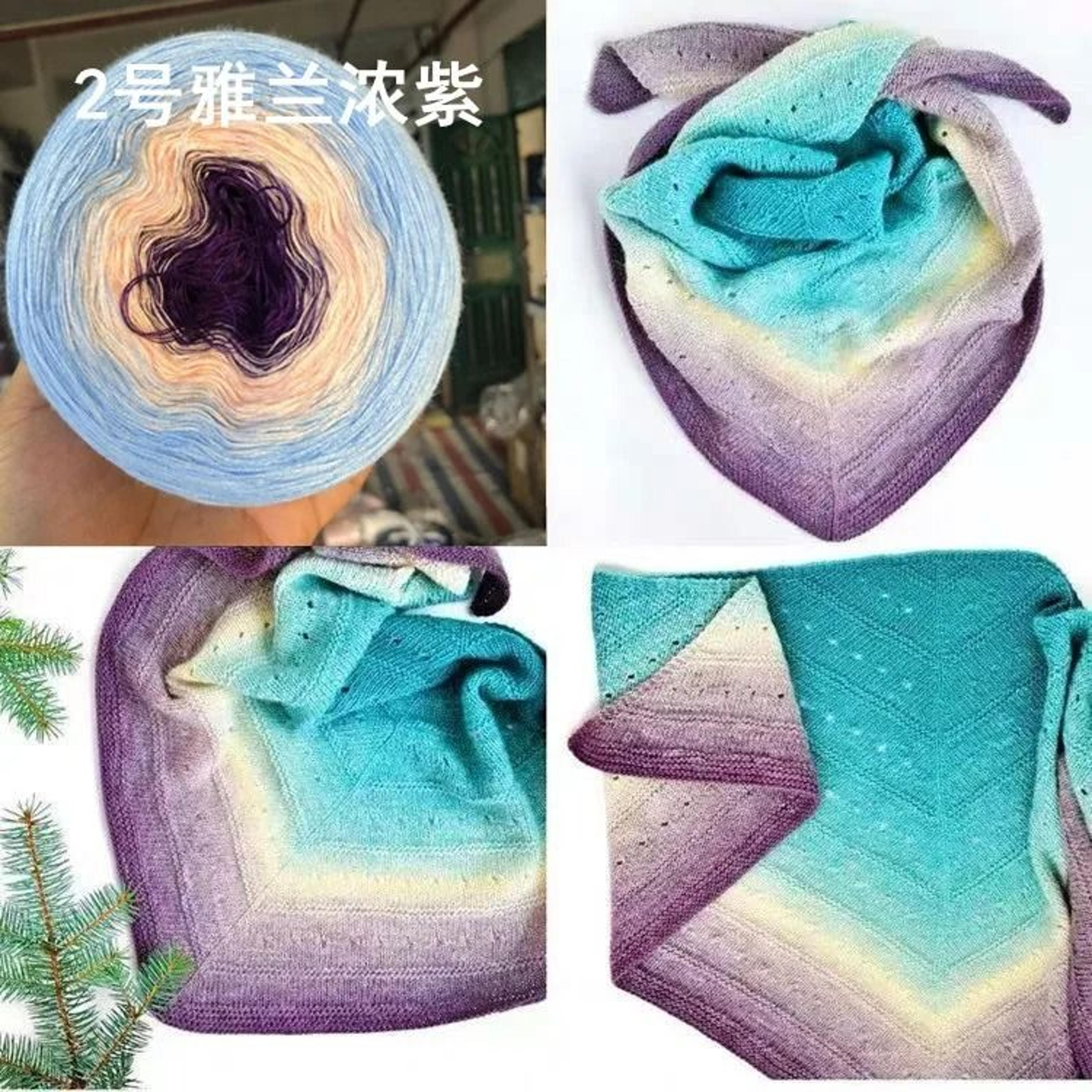066 Lb Gradient Cake Yarn Organic Cotton Blend 7