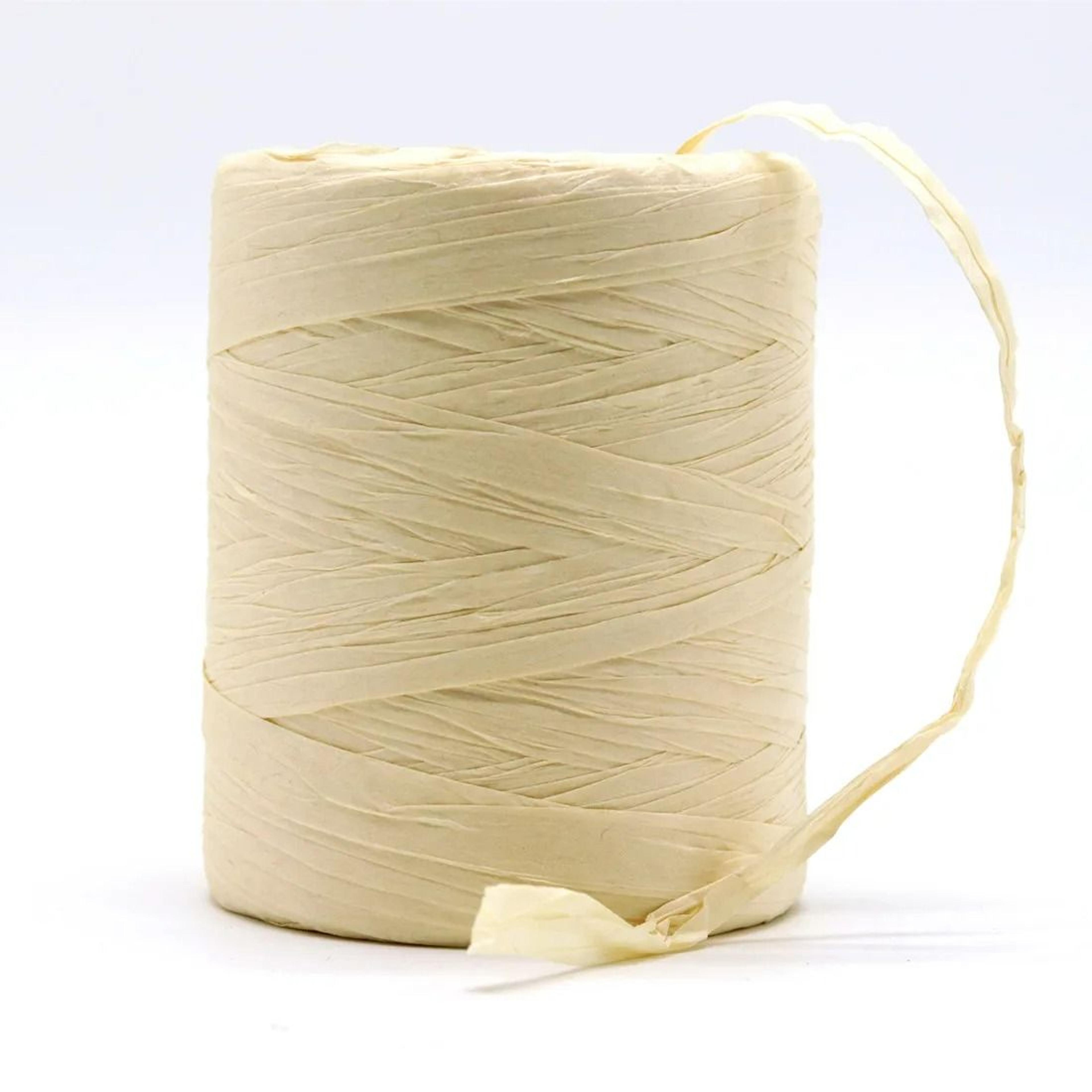 196Yard Natural Raffia Straw Yarn Roll 8
