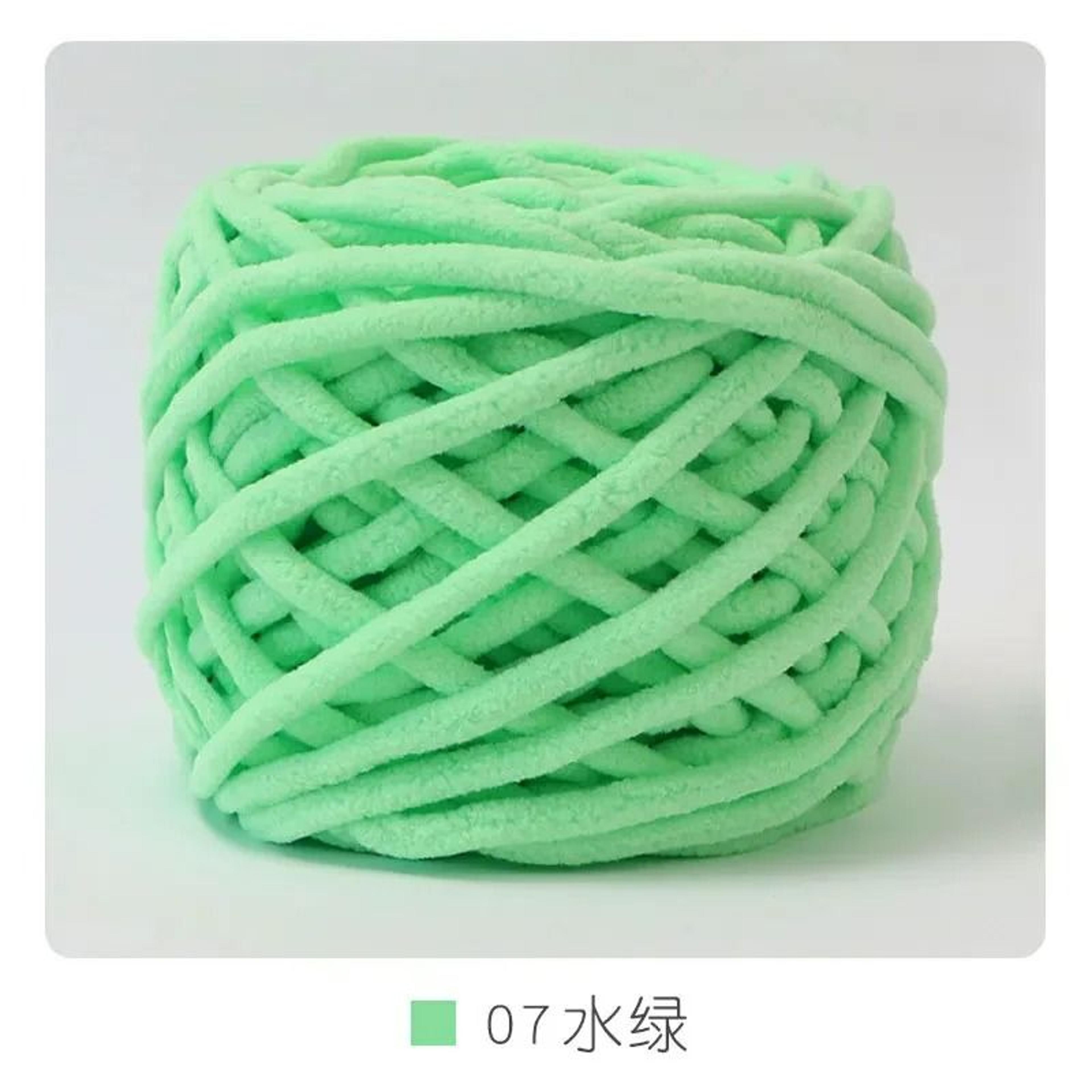50Yard Chunky Chenille Ice Stripe Yarn 022 Lb 13