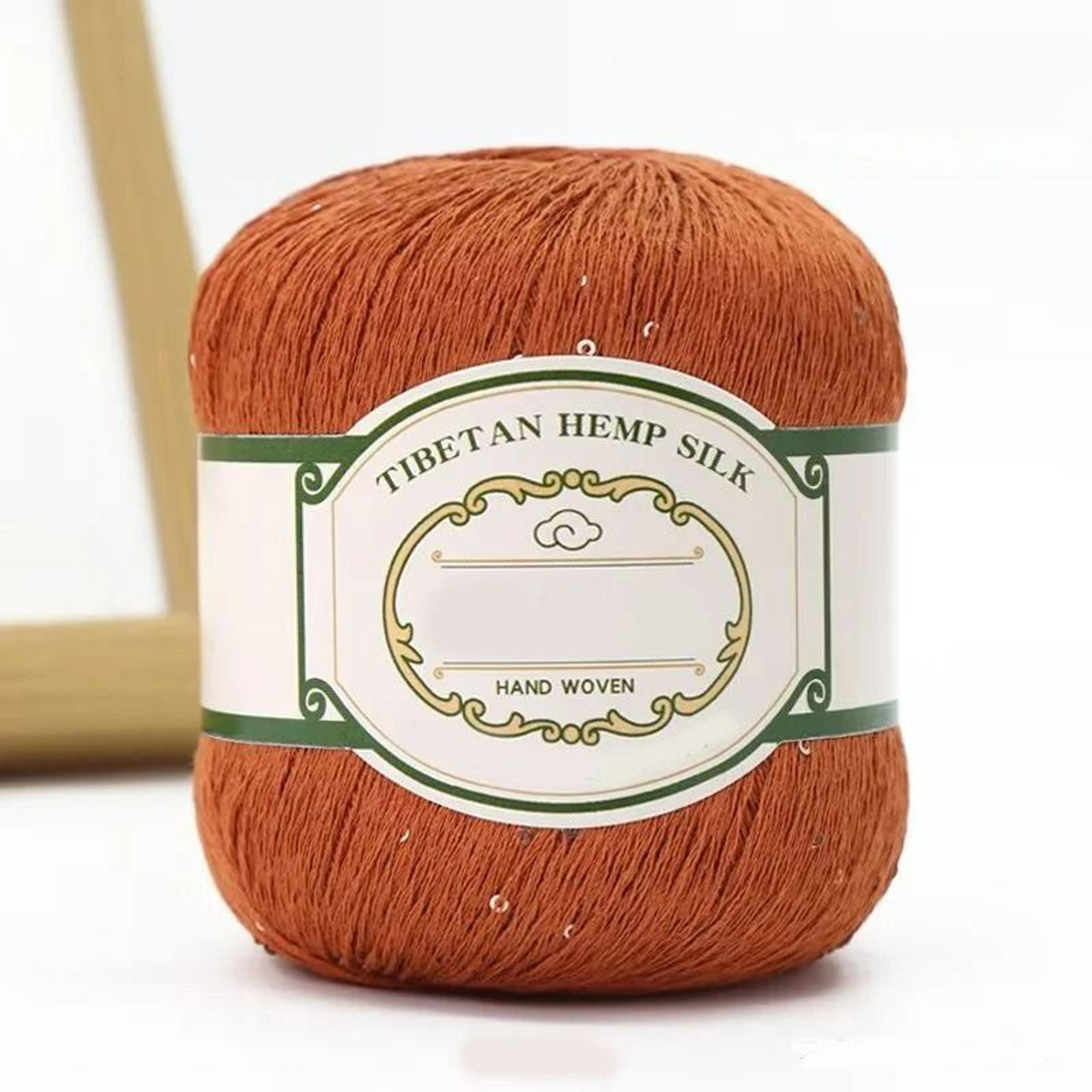 044 Lb Cotton Linen Lace Yarn With Sequins 13