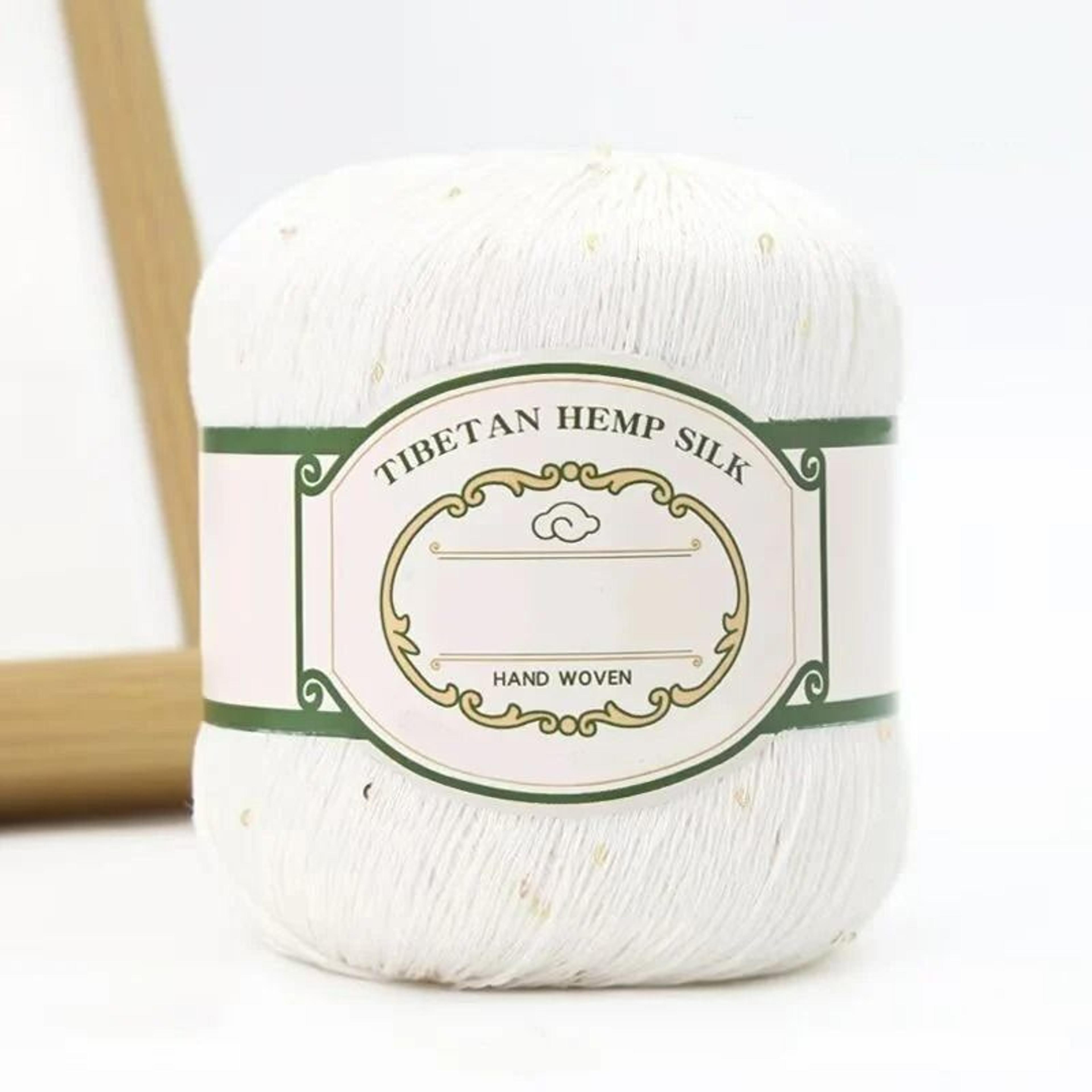 044 Lb Cotton Linen Lace Yarn With Sequins 16