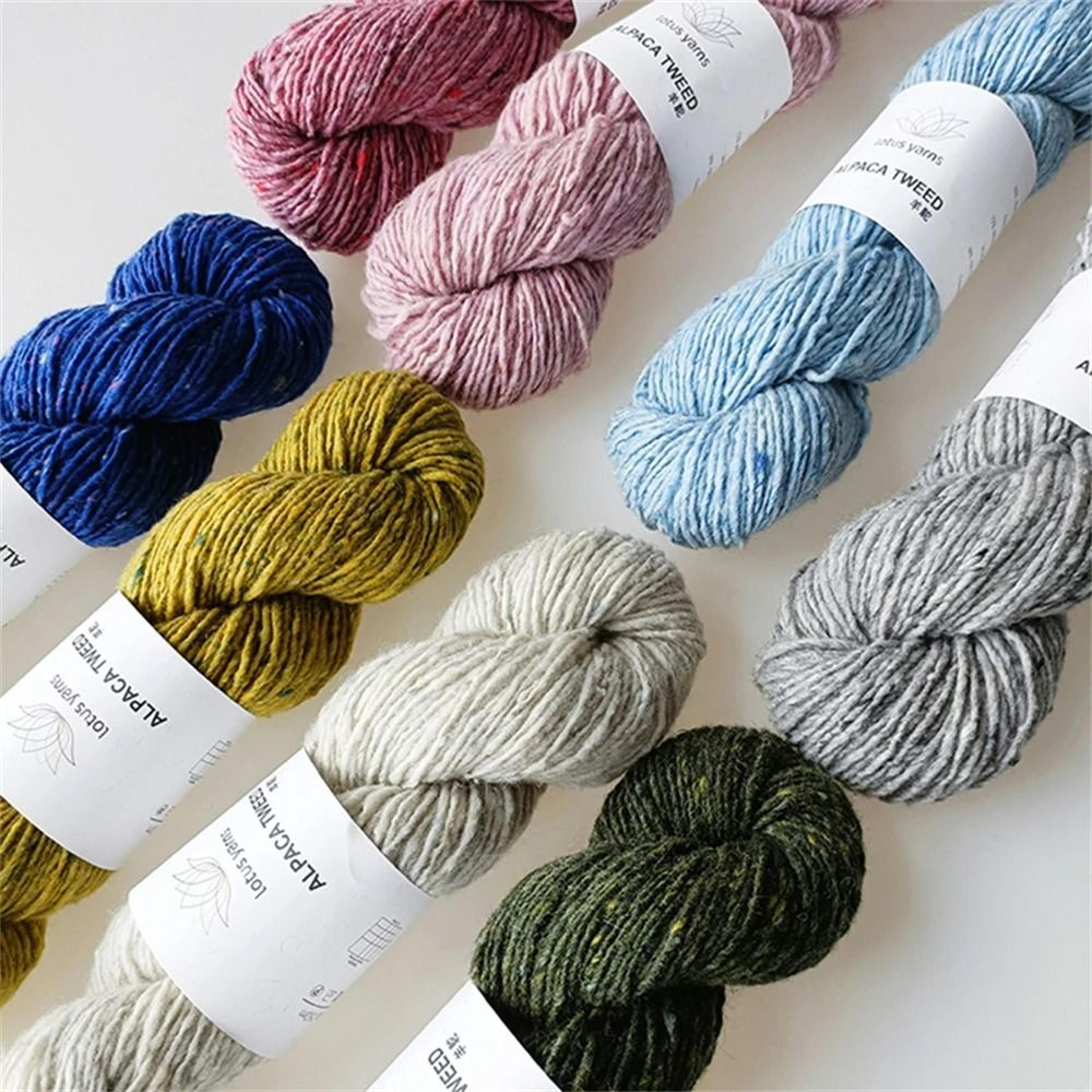 Premium Alpaca Tweed Knitting Yarn For DIY Hand Crafting 2