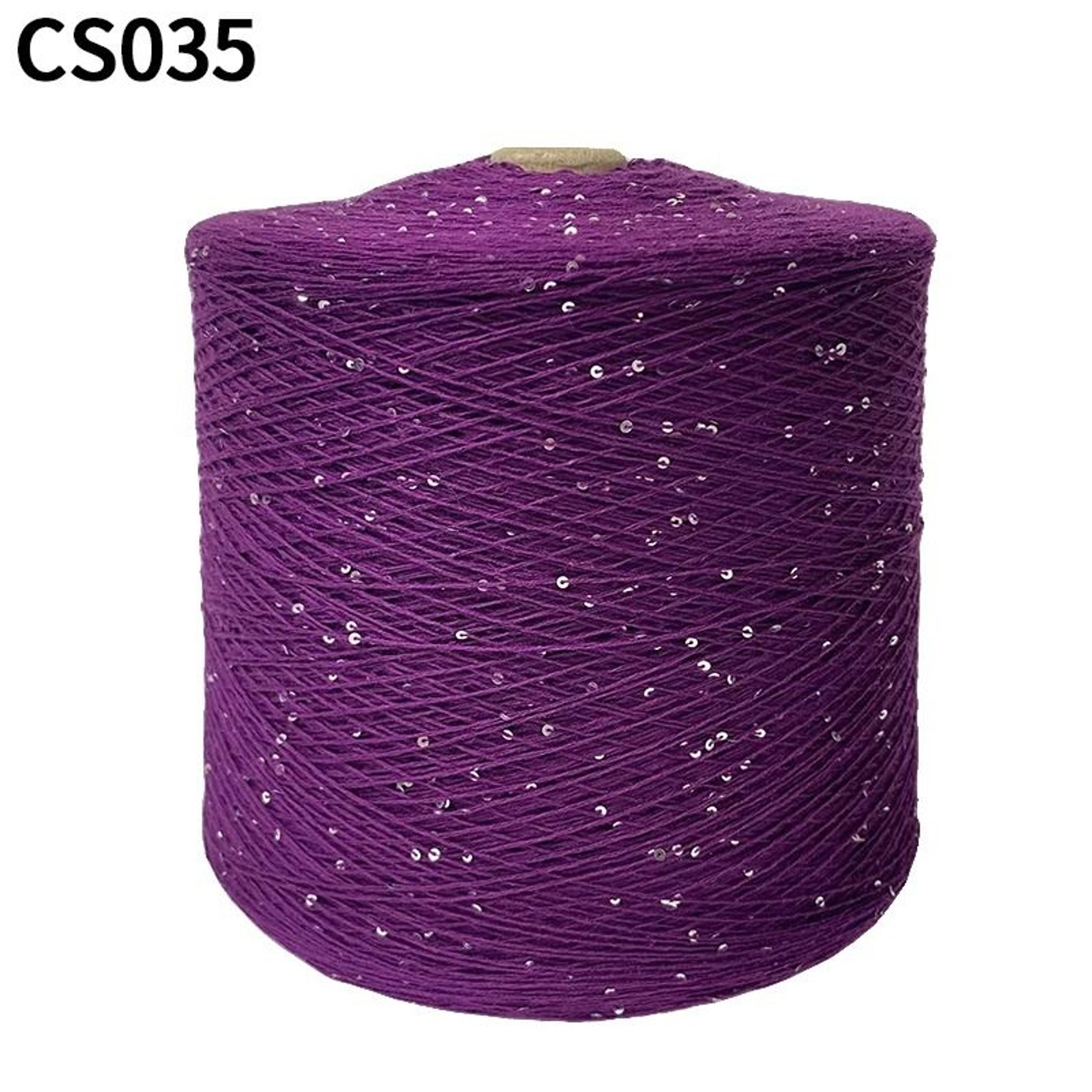 Sparkly Sequin Cotton Yarn For Hand Knitting  Crochet 6