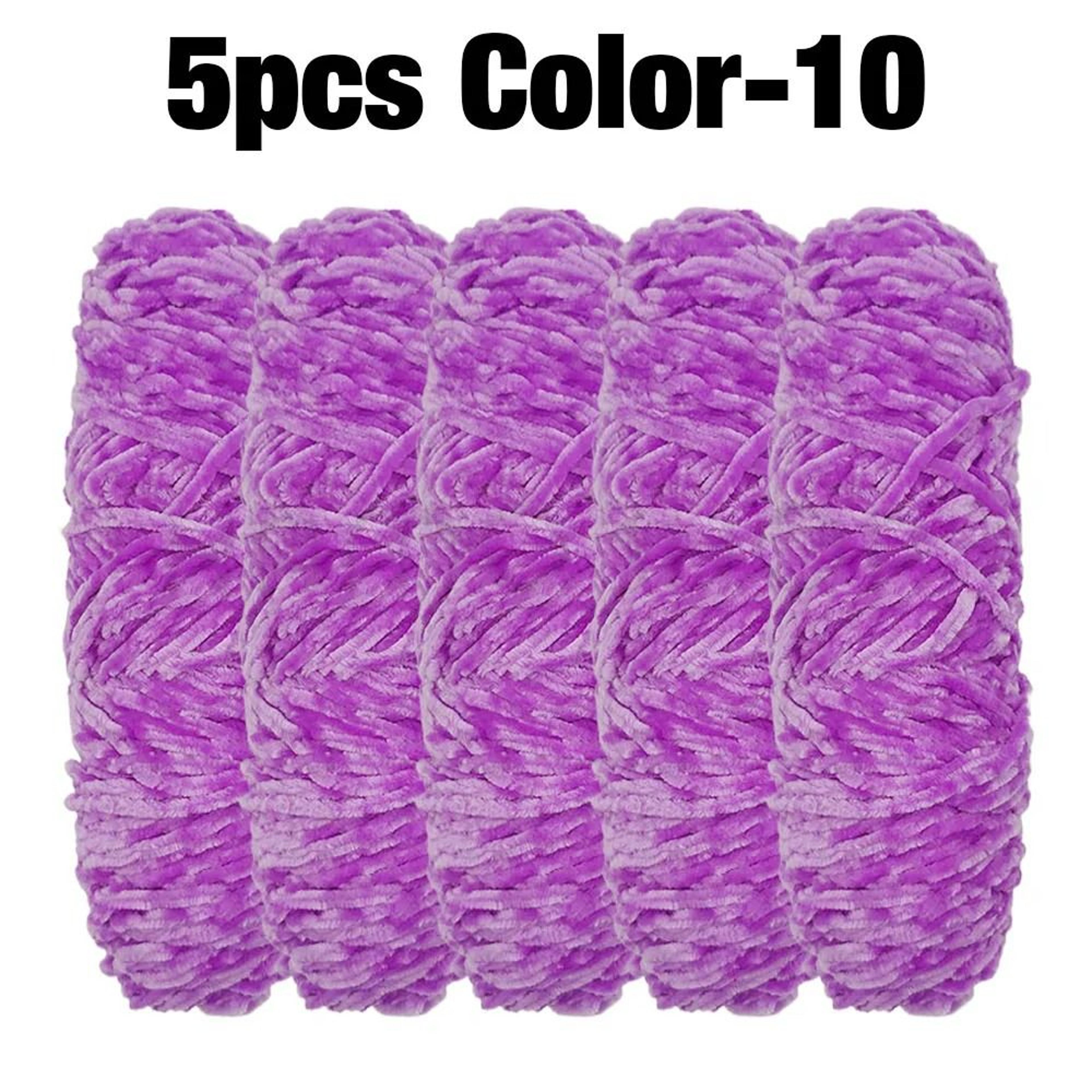 Premium Velvet Chenille Yarn Pack For Blankets Coats  Home Decor 15