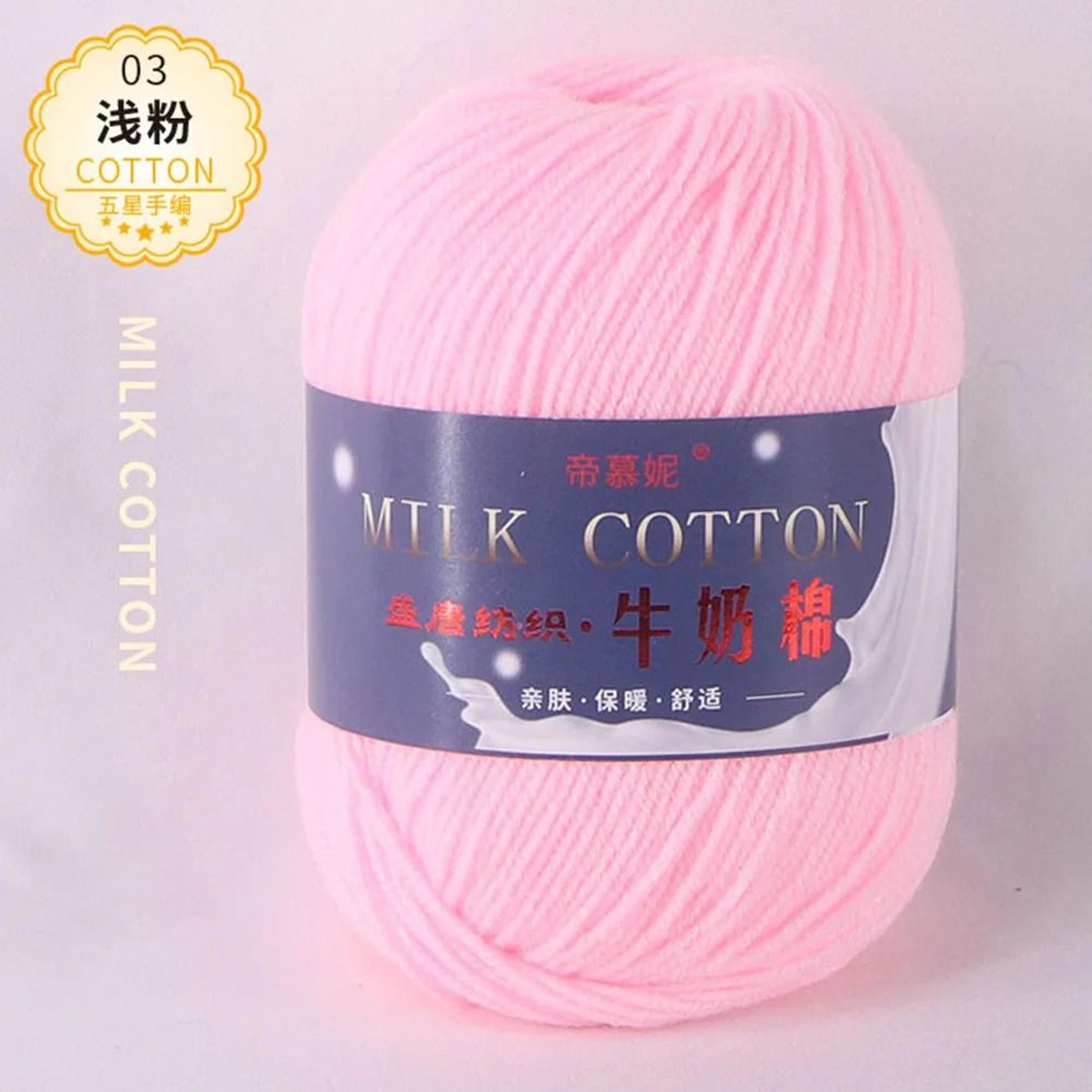 3Ply Milk Cotton Knitting Yarn For Crochet Crafts Sweaters  Dolls 9