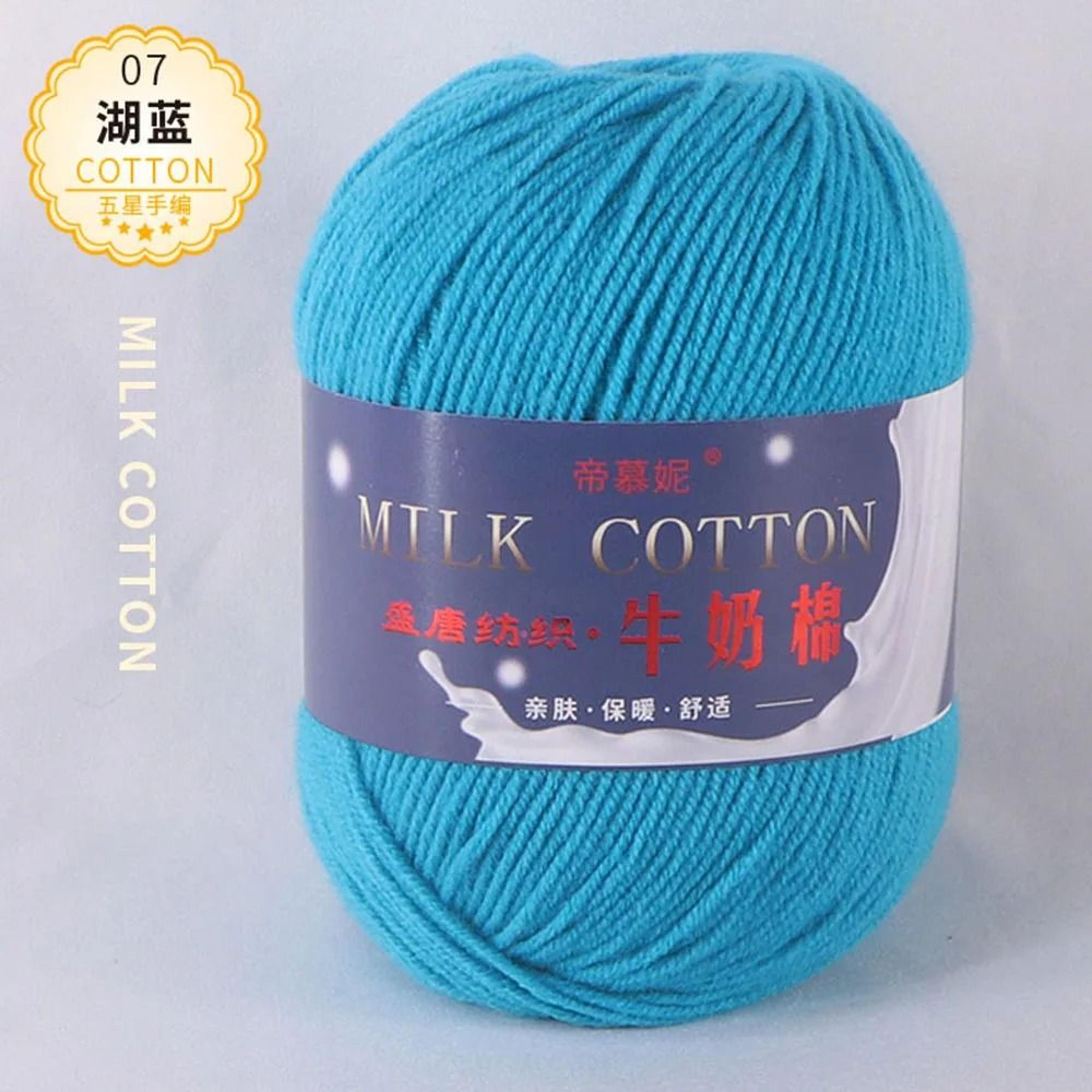 3Ply Milk Cotton Knitting Yarn For Crochet Crafts Sweaters  Dolls 13