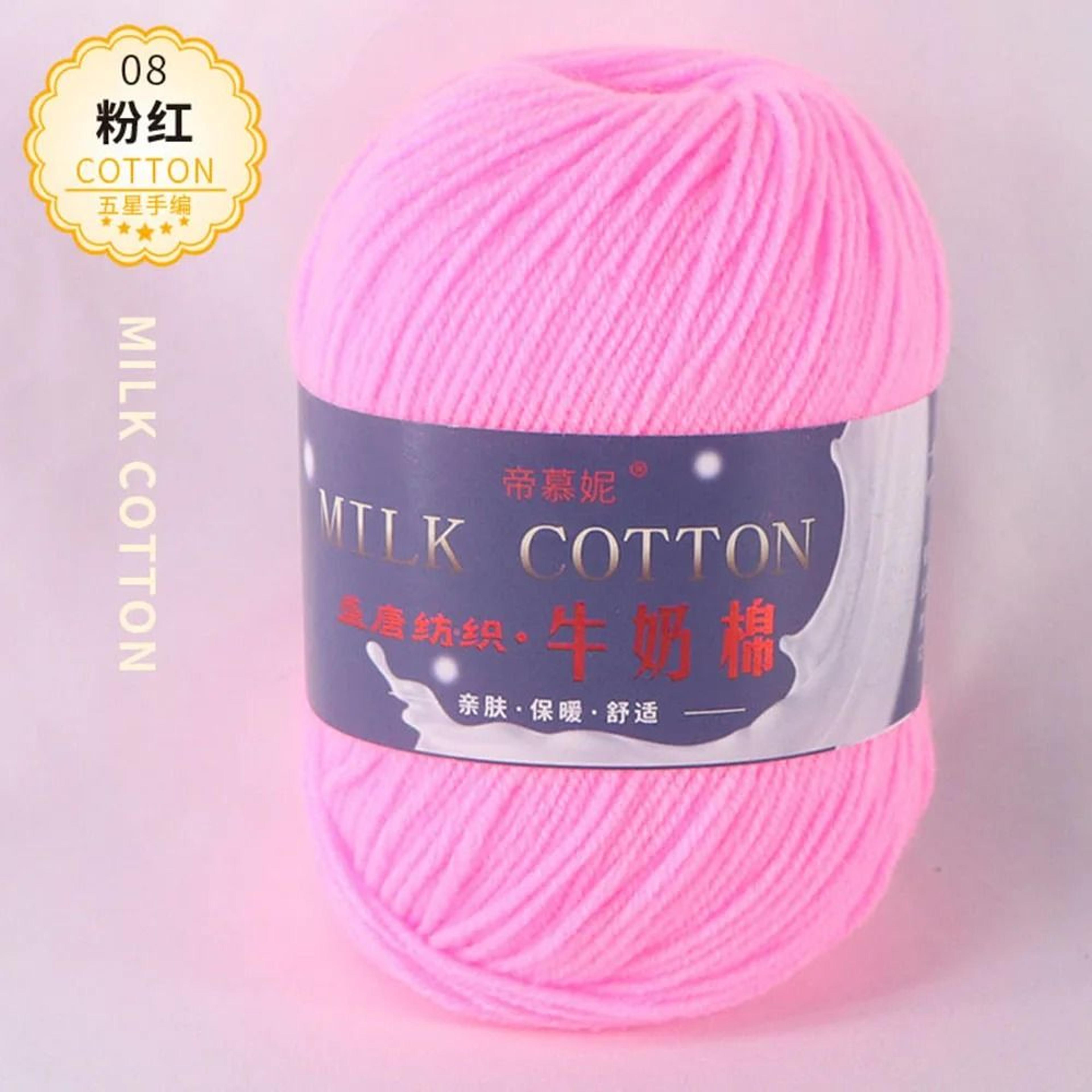 3Ply Milk Cotton Knitting Yarn For Crochet Crafts Sweaters  Dolls 14