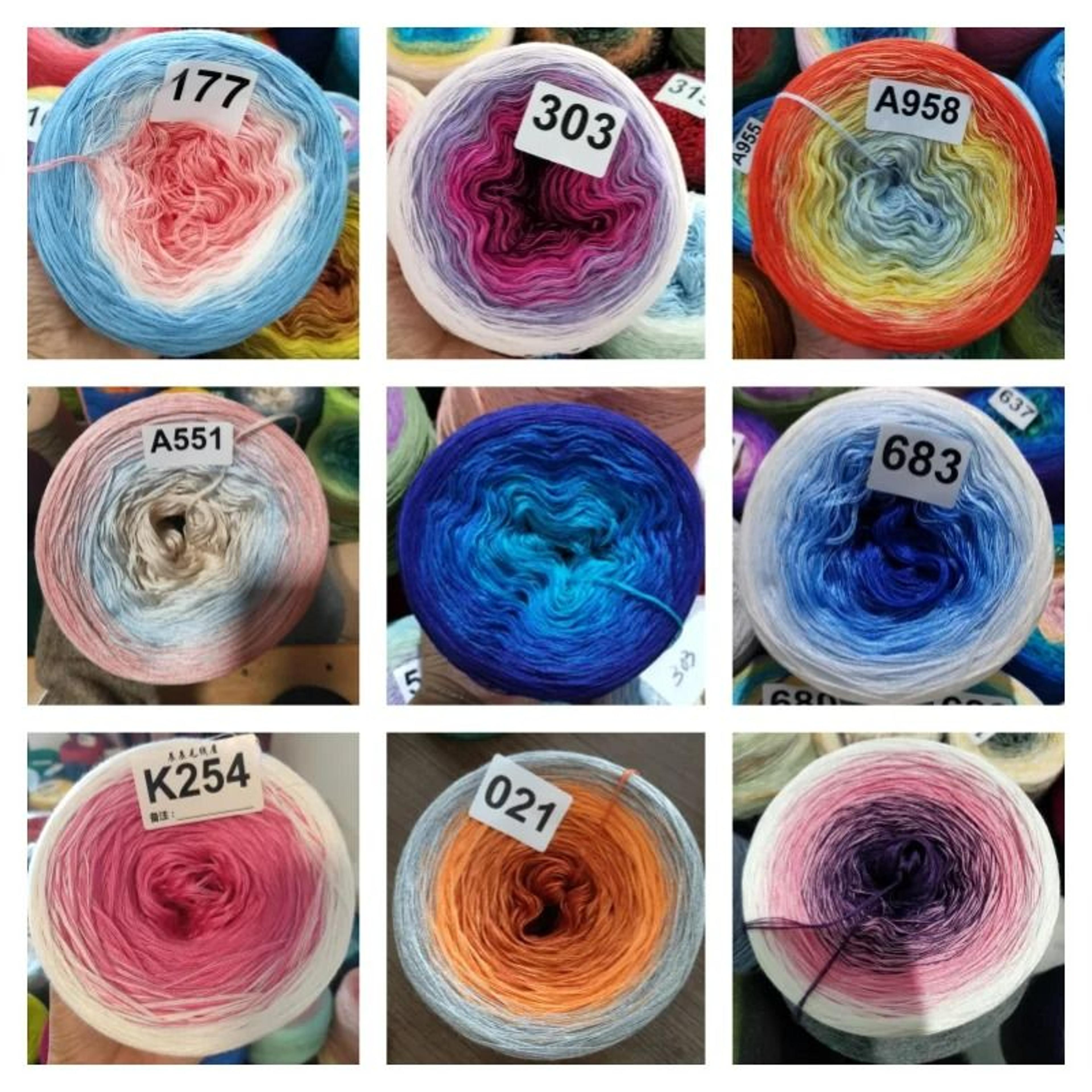 Mercerized Gradient Cotton Yarn For Sweaters Shawls  Scarves 1