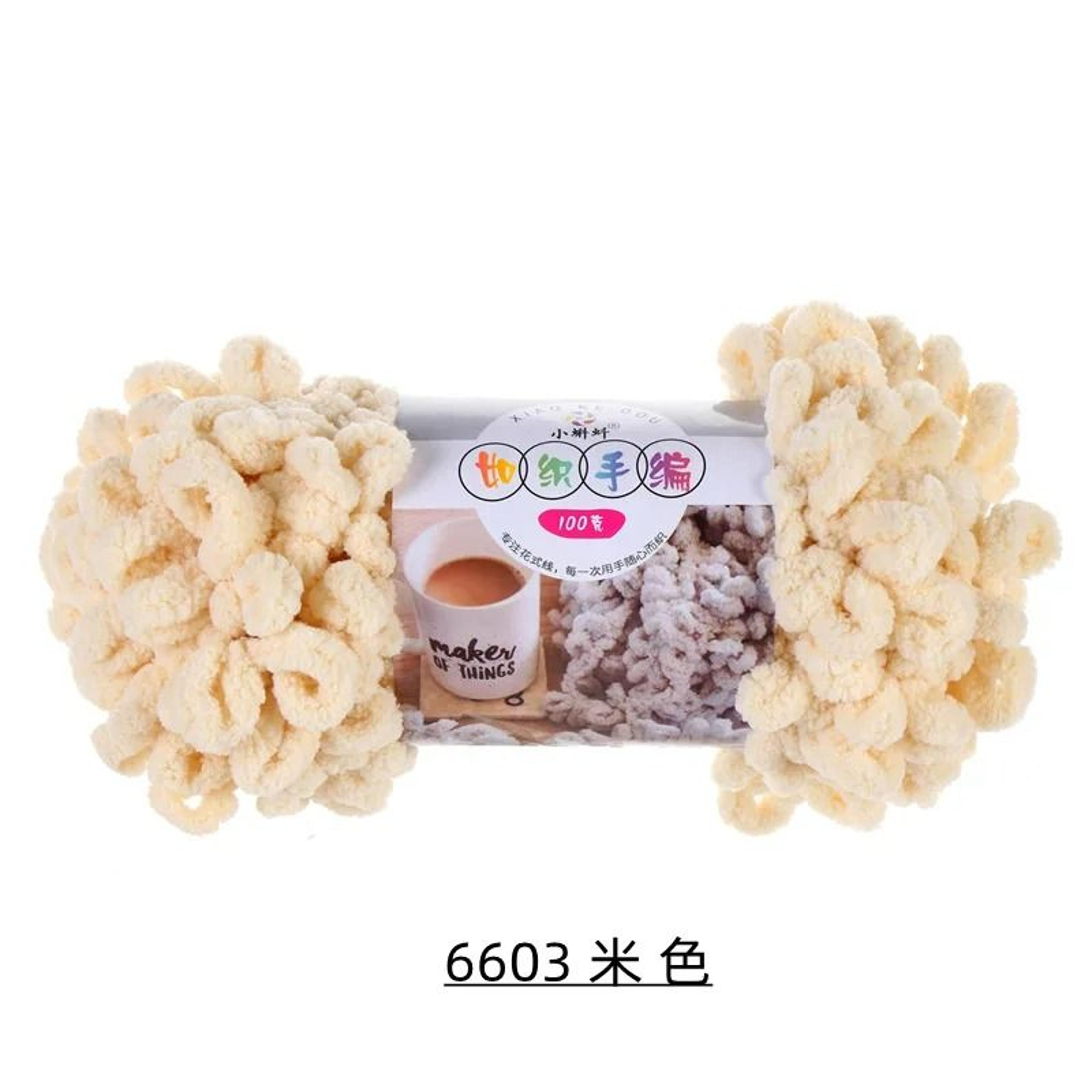 Chunky Loop Yarn For NoNeedle Hand Knitting Blankets  Pillows 10