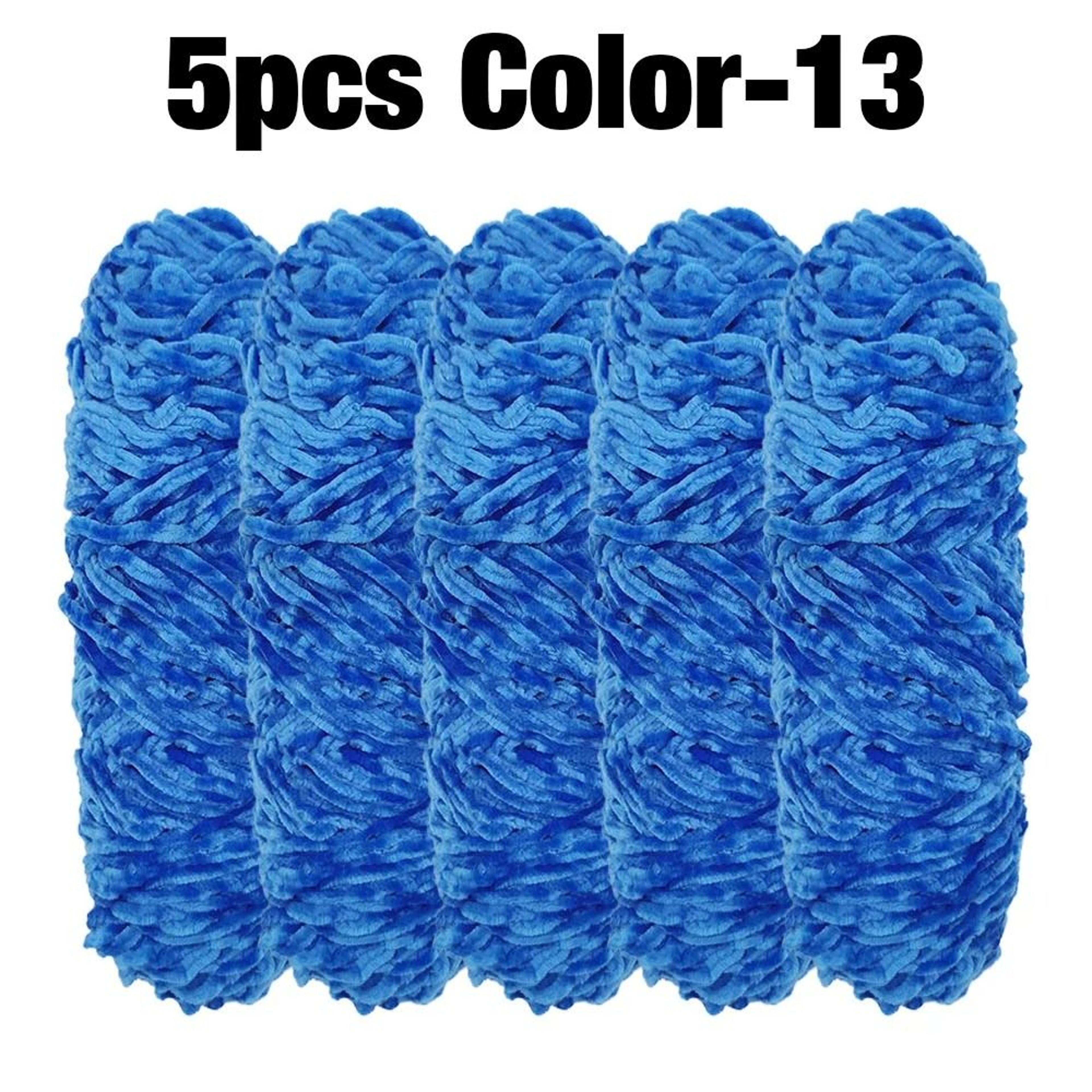 Premium Velvet Chenille Yarn Pack For Blankets Coats  Cushions 17
