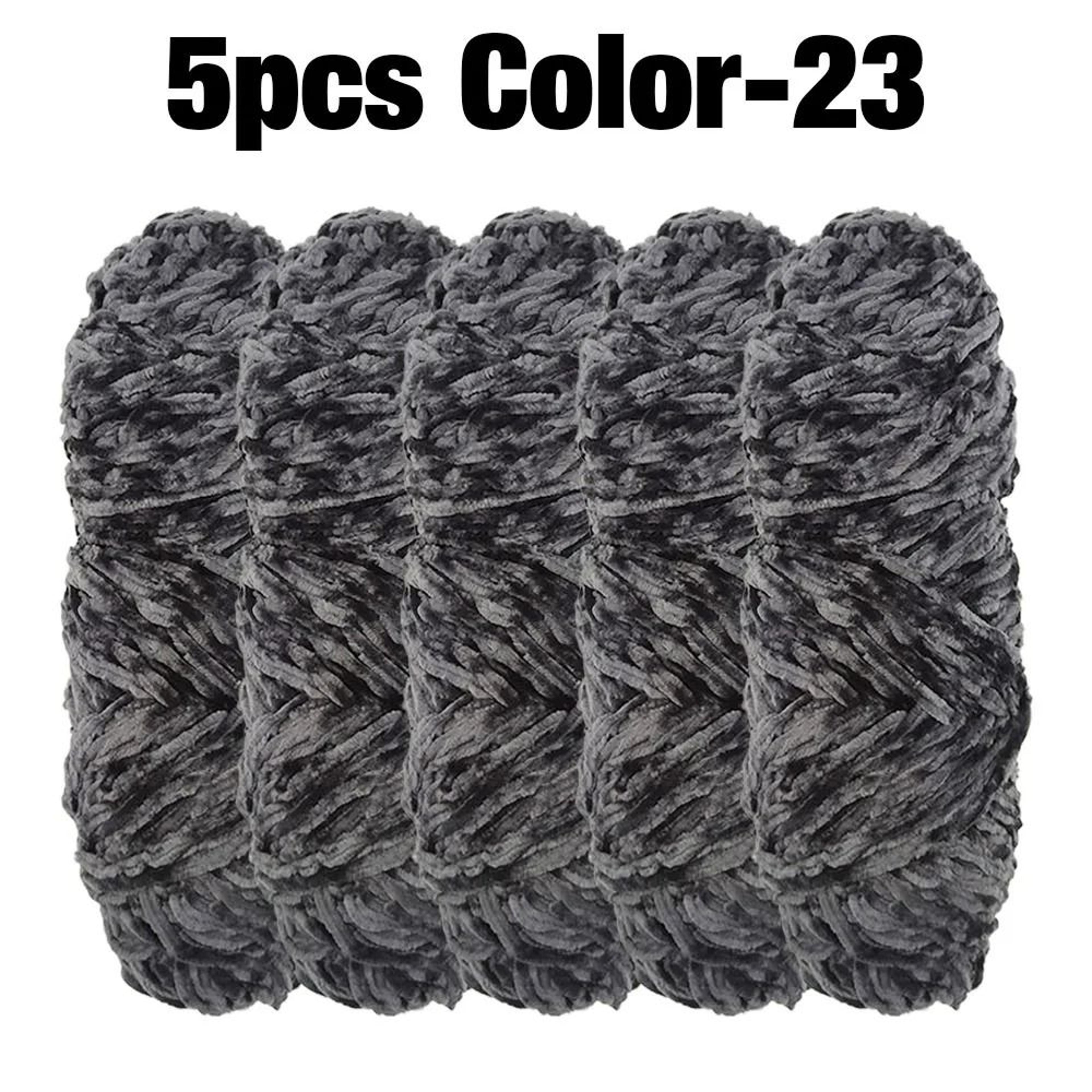 Premium Velvet Chenille Yarn Pack For Blankets Coats  Cushions 4