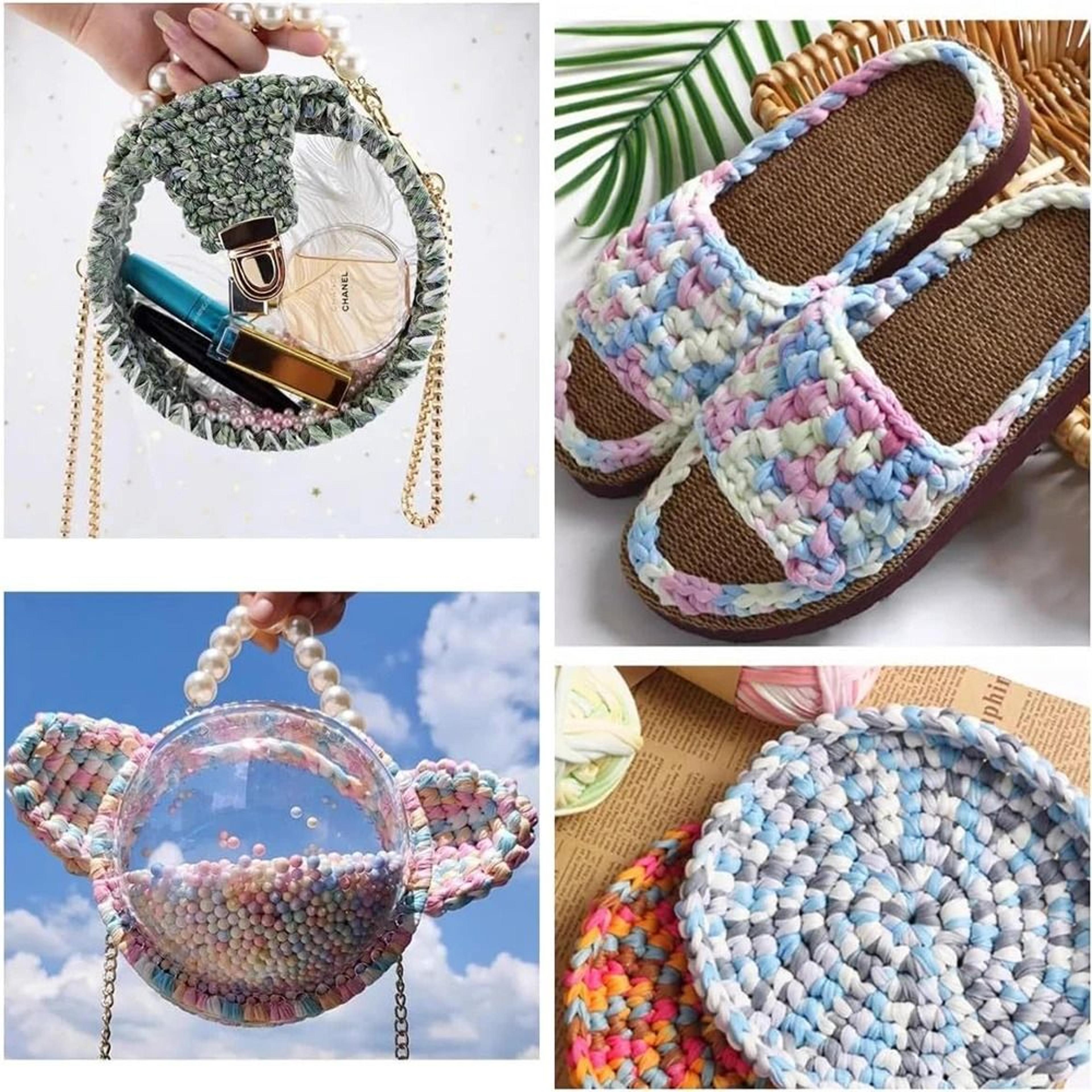 Colorful TShirt Cloth Yarn For DIY Baskets Bags  Cushions 4