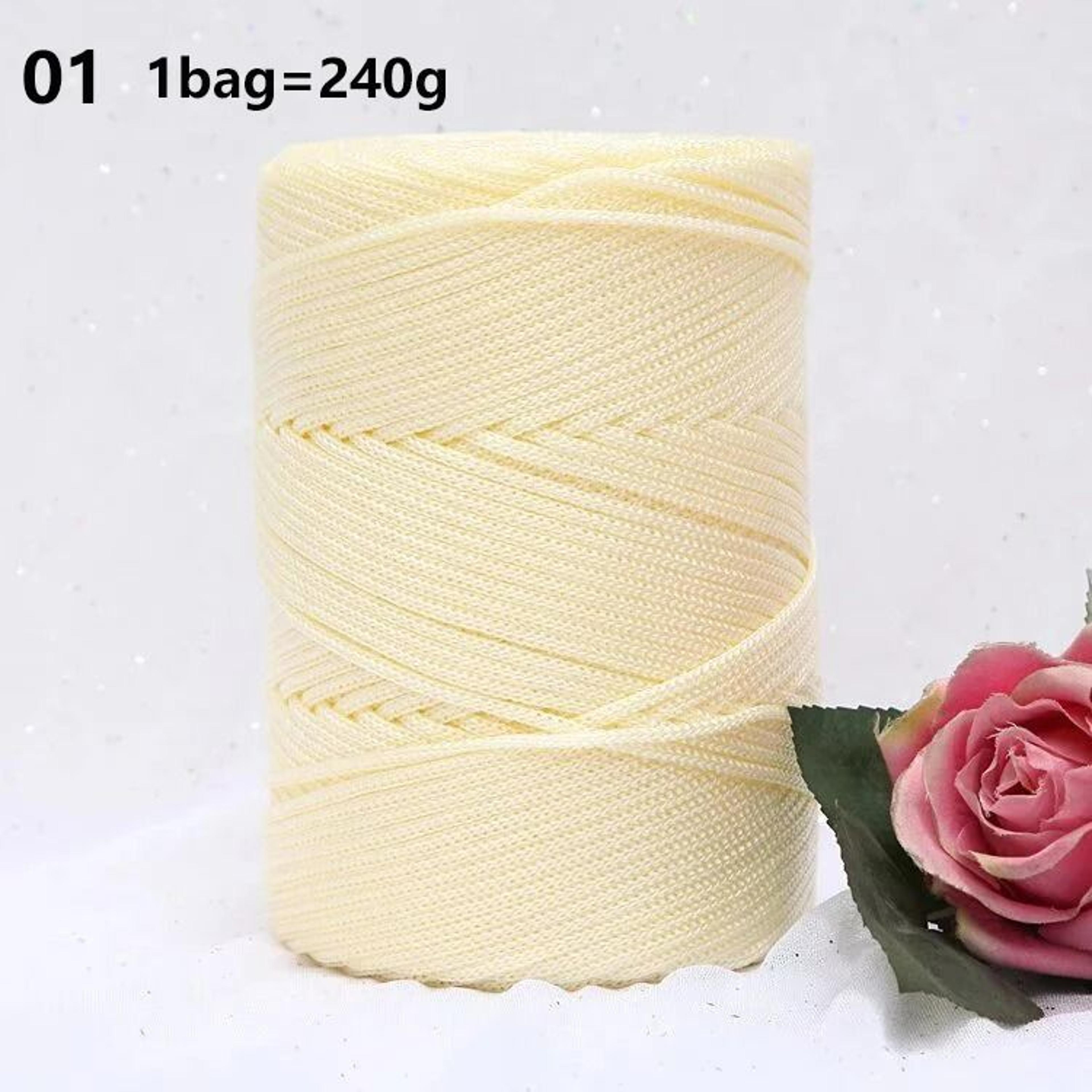 Hollow Ice Silk Yarn For Summer Crochet Bags Hats  DIY Crafts 7