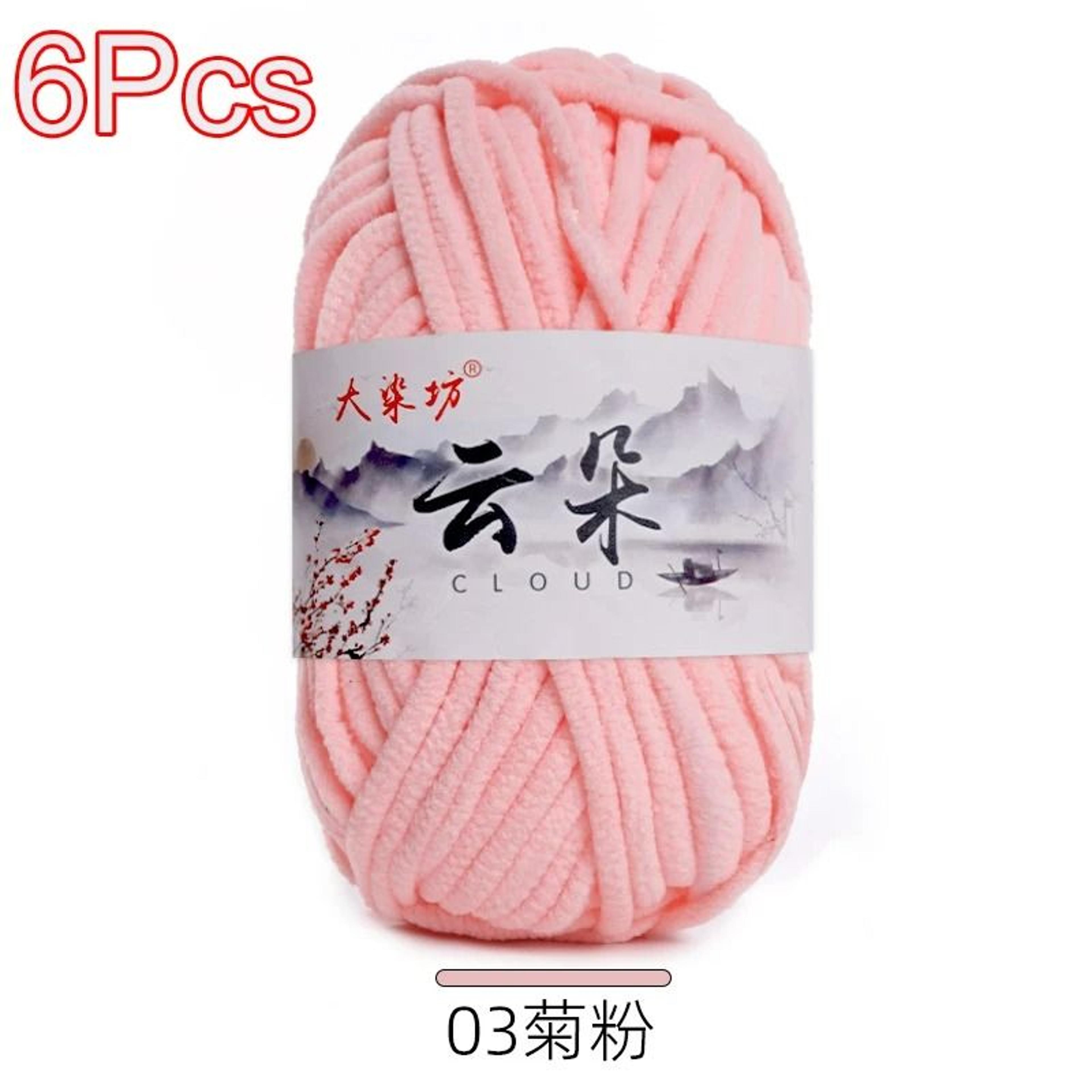 Thin Velvet Chenille Yarn 6Pack For Amigurumi Sweaters  Blankets 7