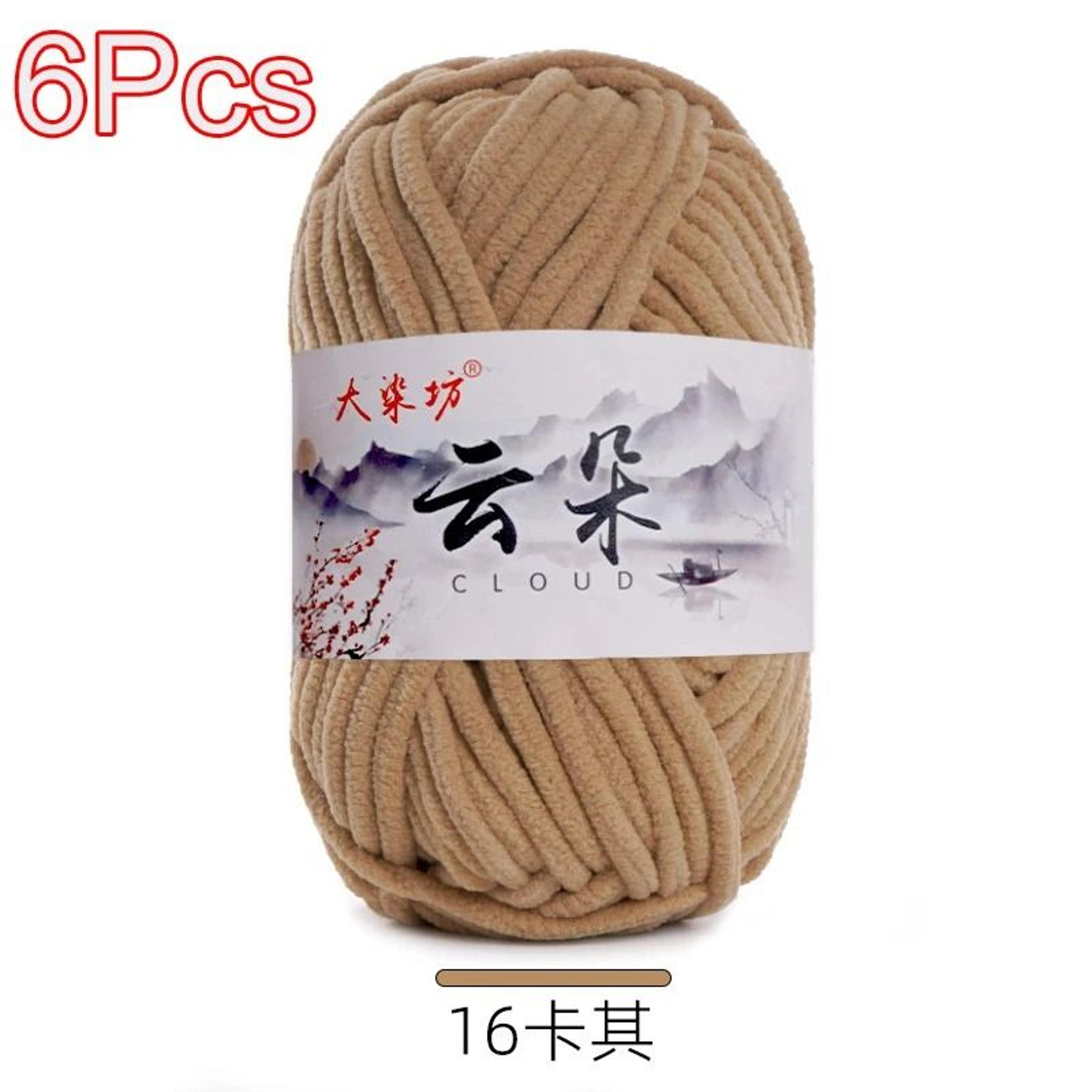 Thin Velvet Chenille Yarn 6Pack For Amigurumi Sweaters  Blankets 19