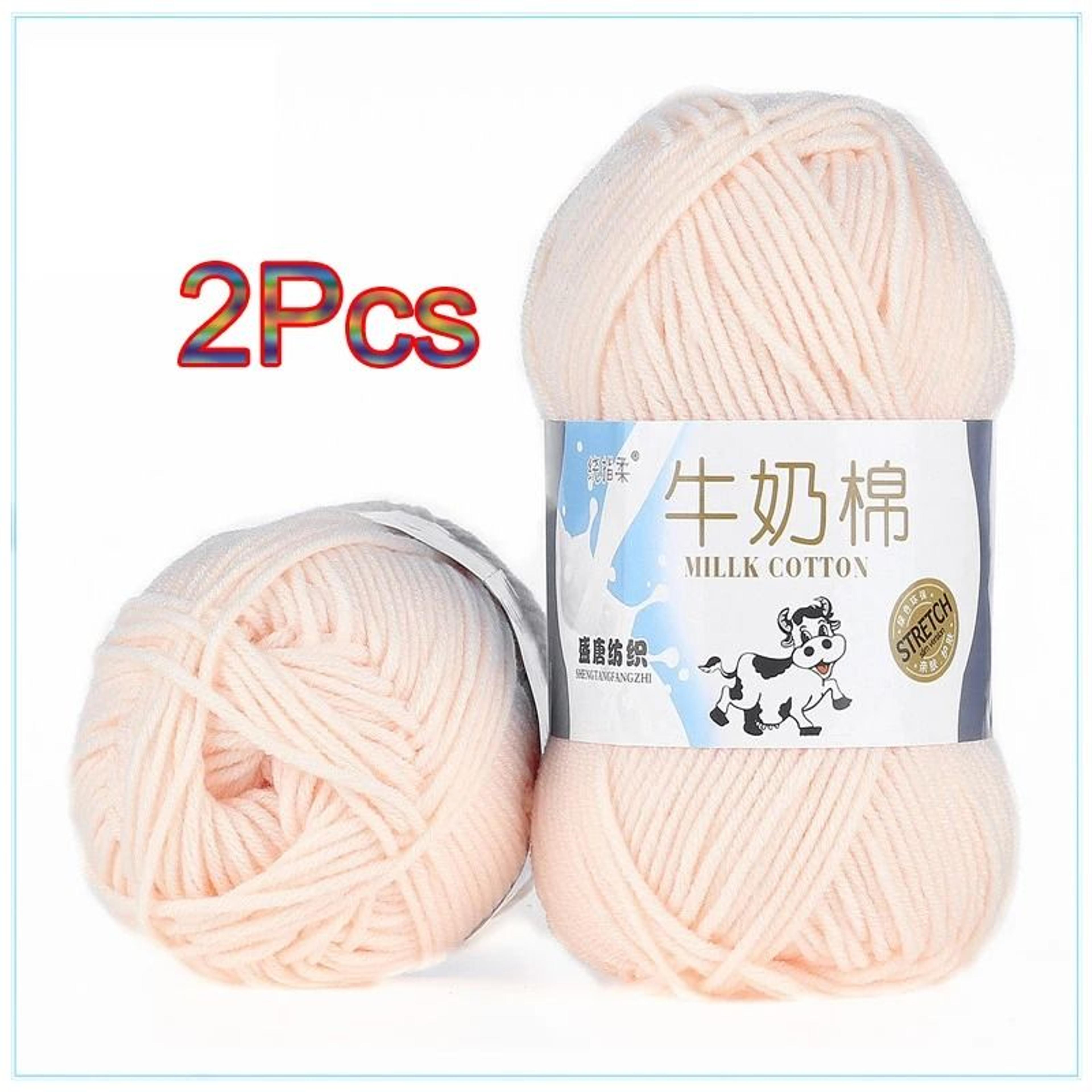 5Ply Milk Cotton Yarn 2Pack For Scarves Sweaters  DIY Crafts 7