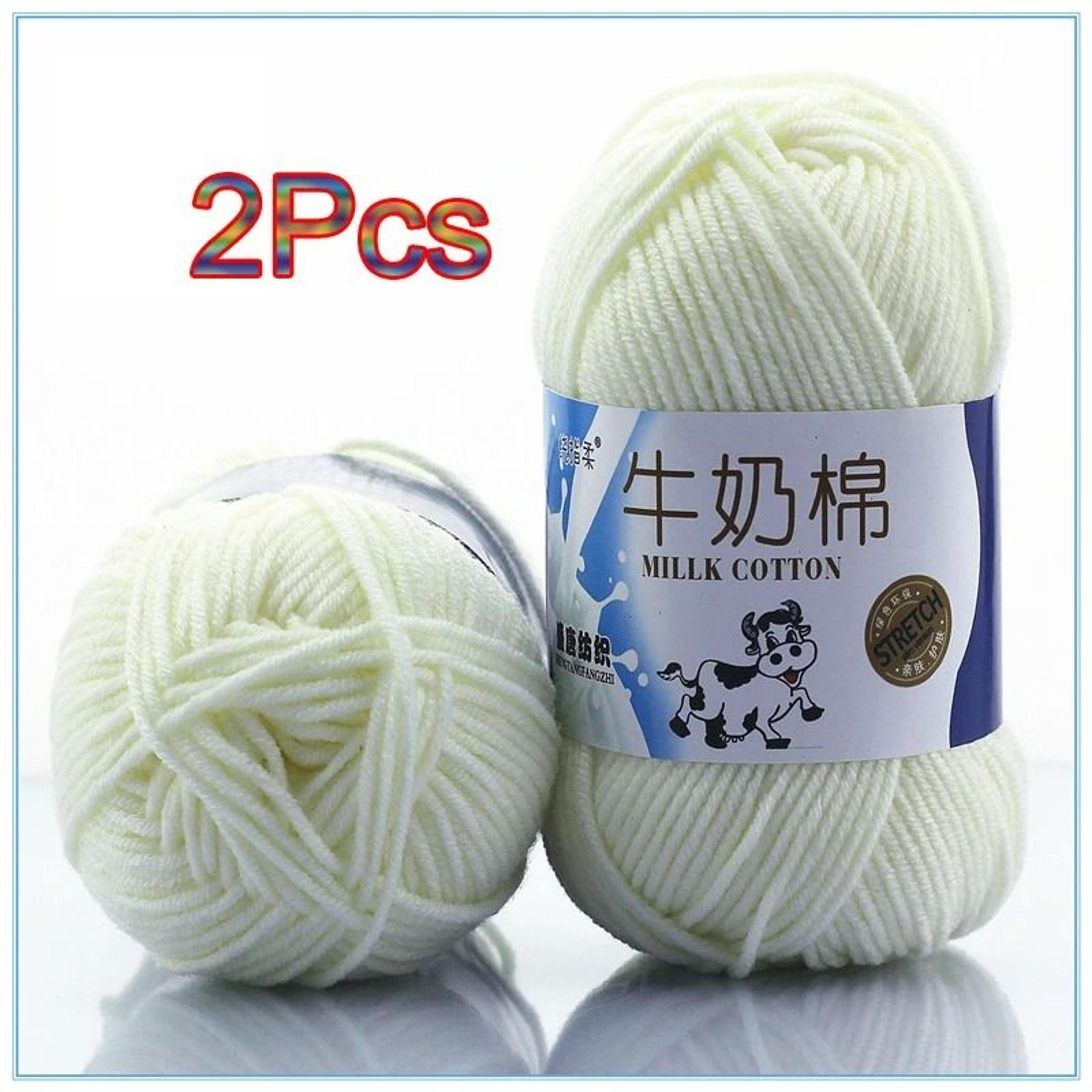 5Ply Milk Cotton Yarn 2Pack For Scarves Sweaters  DIY Crafts 8