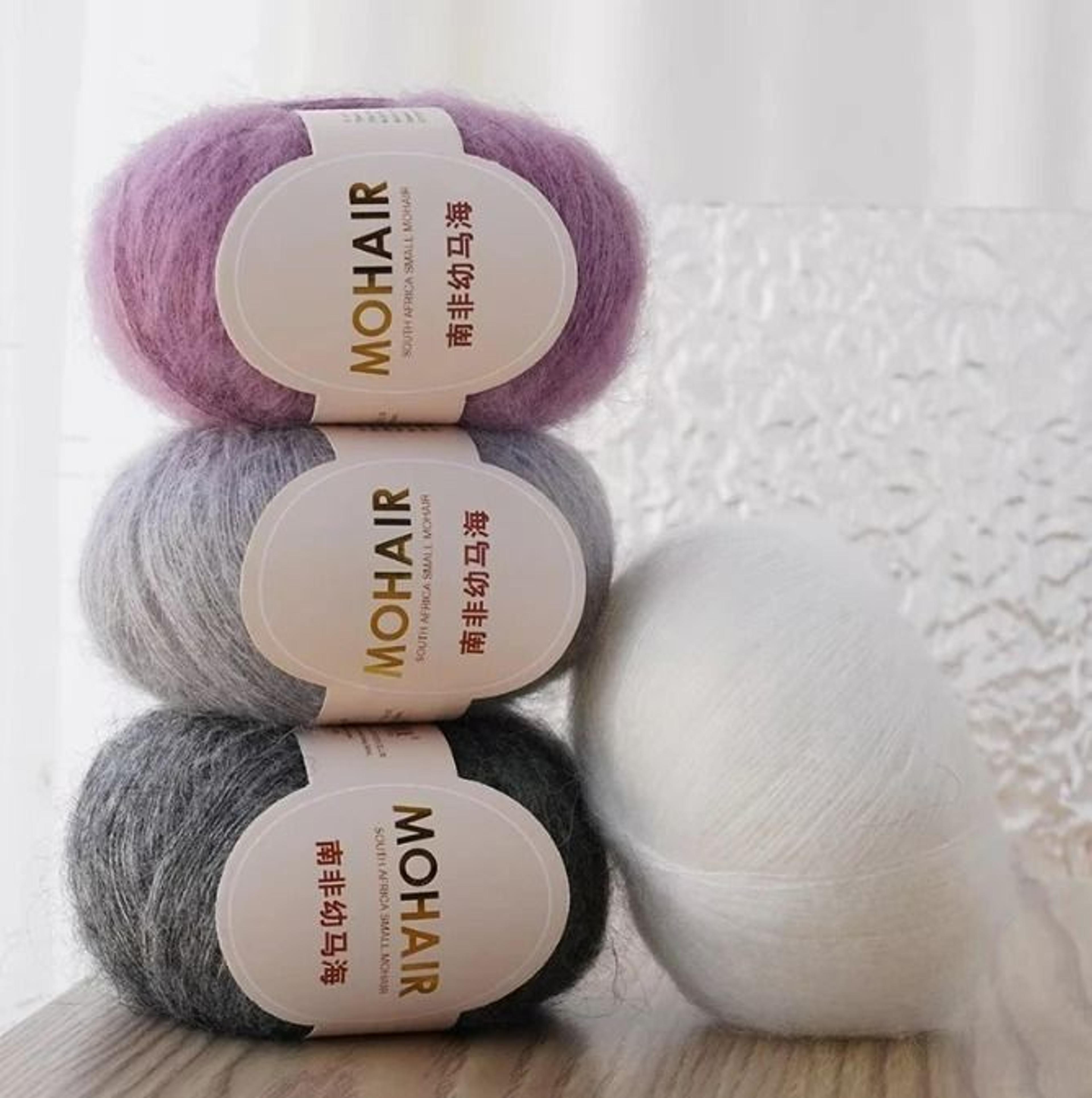 HighContent Mohair Fine Lace Yarn For Shawls Sweaters  Delicate Crafts 2