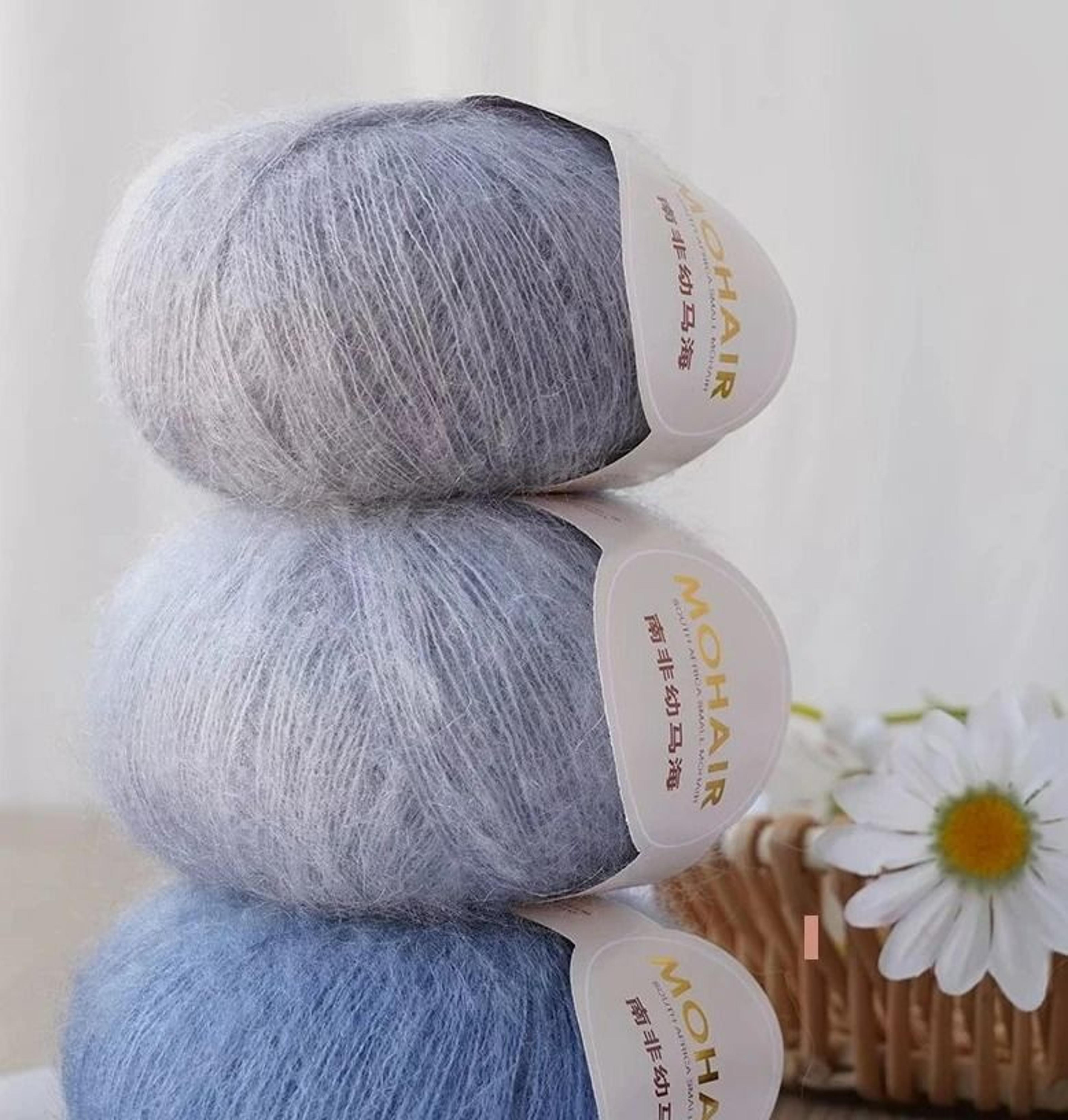HighContent Mohair Fine Lace Yarn For Shawls Sweaters  Delicate Crafts 3