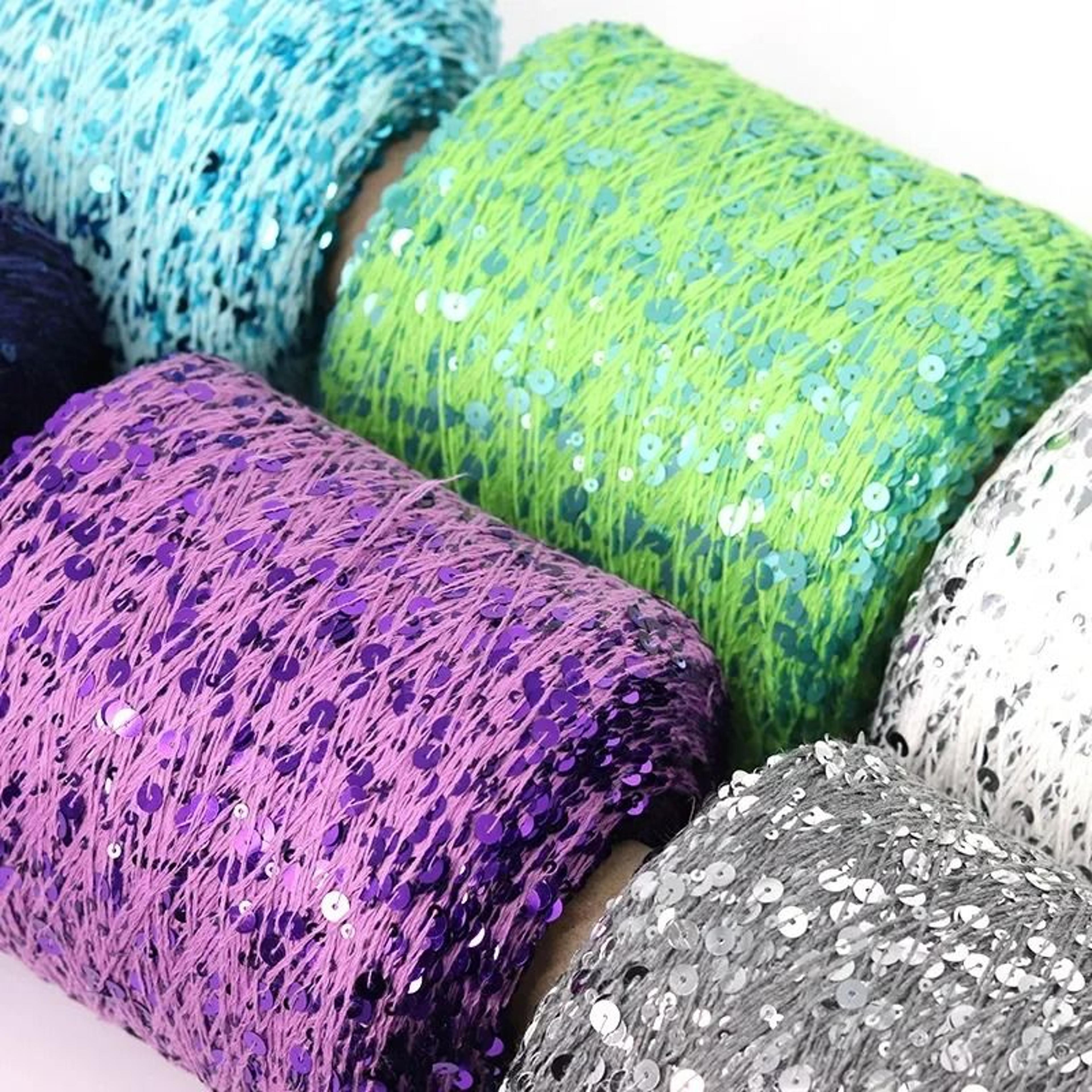 Sparkle Sequin  Lurex Yarn For DIY Sweaters Bags  Crafts 2