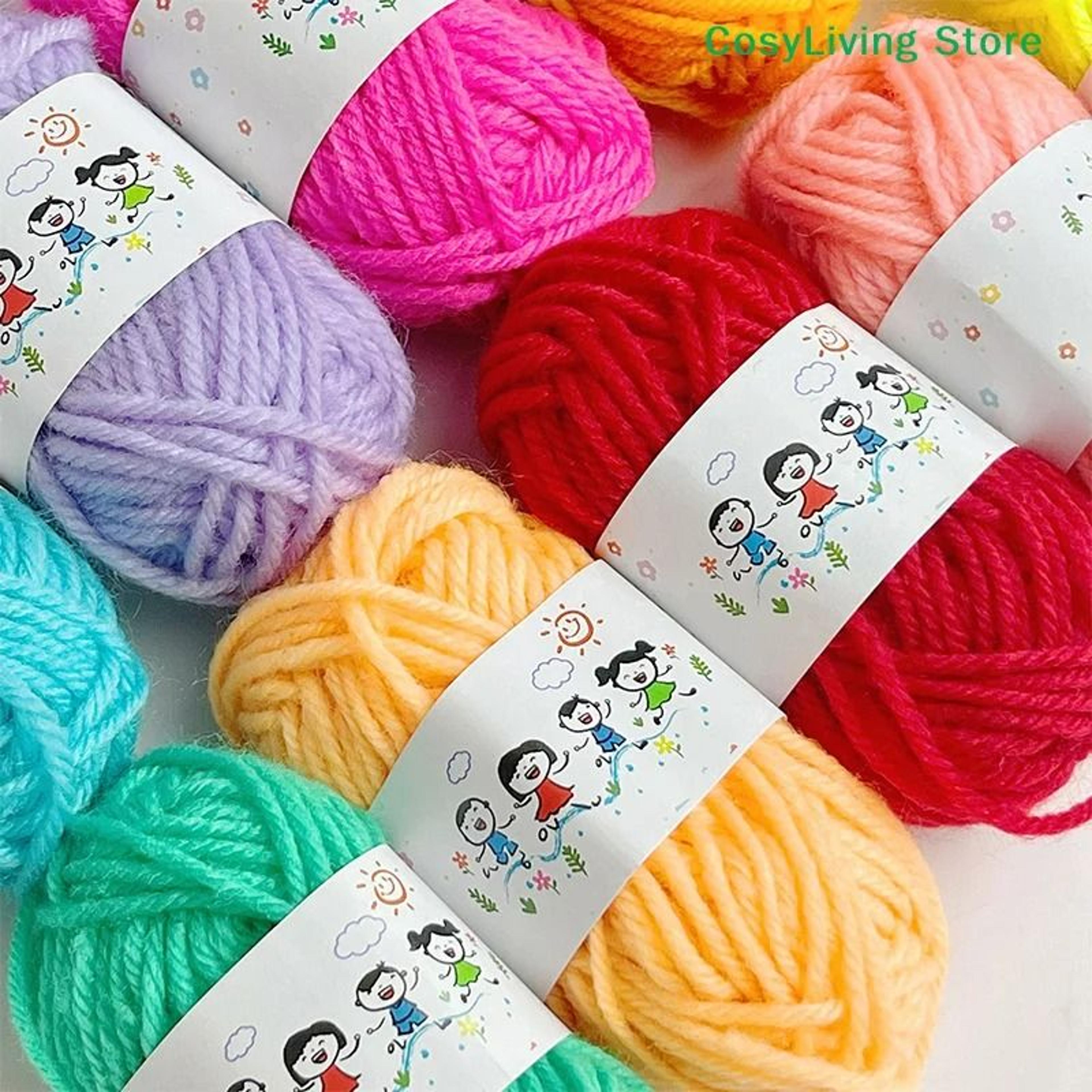 Soft  Warm DIY Cotton Wool Threads 12Pack For Crochet  HandKnitting 5