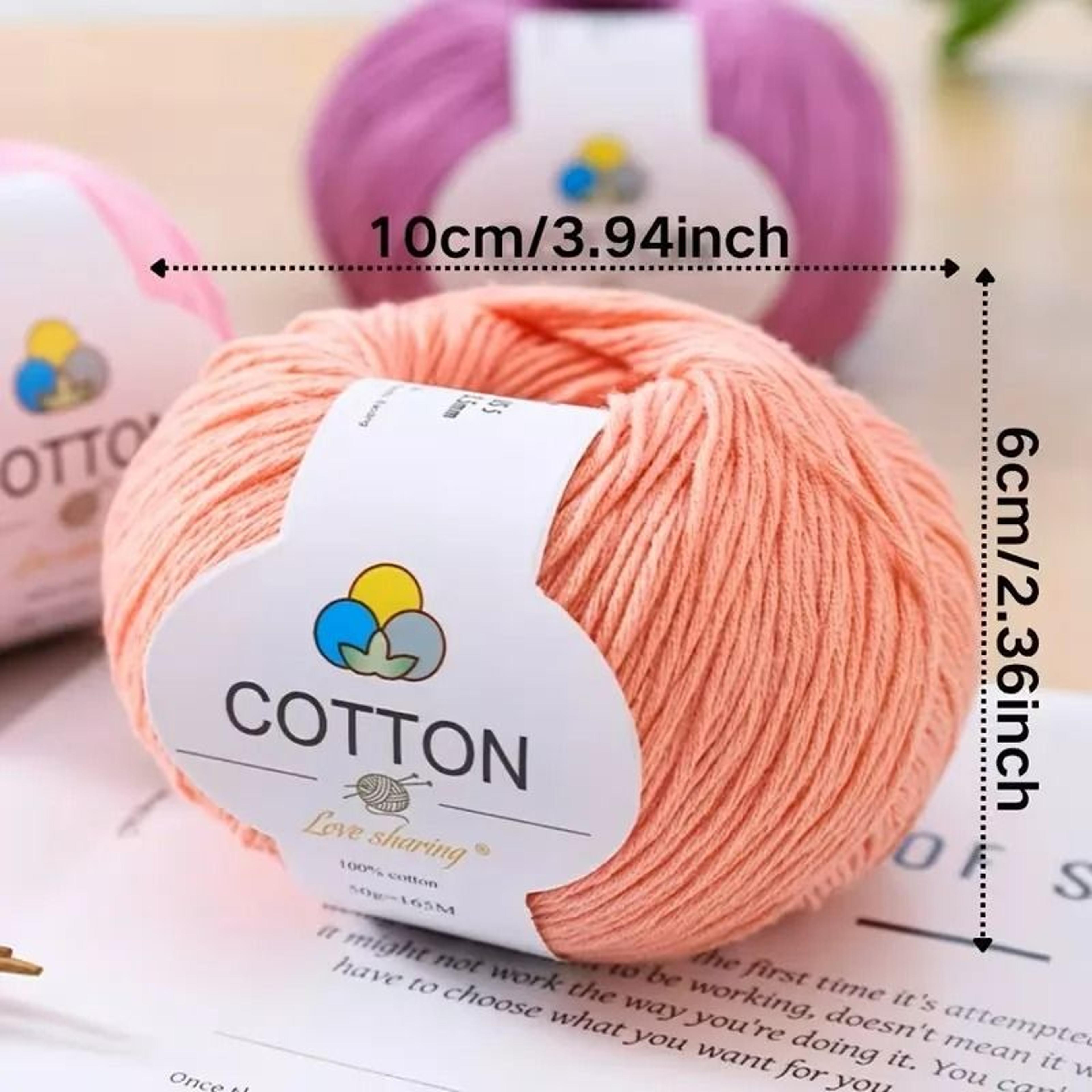 8Ply 100 Cotton Yarn 6Ball Pack For Scarves Sweaters  Coats 3