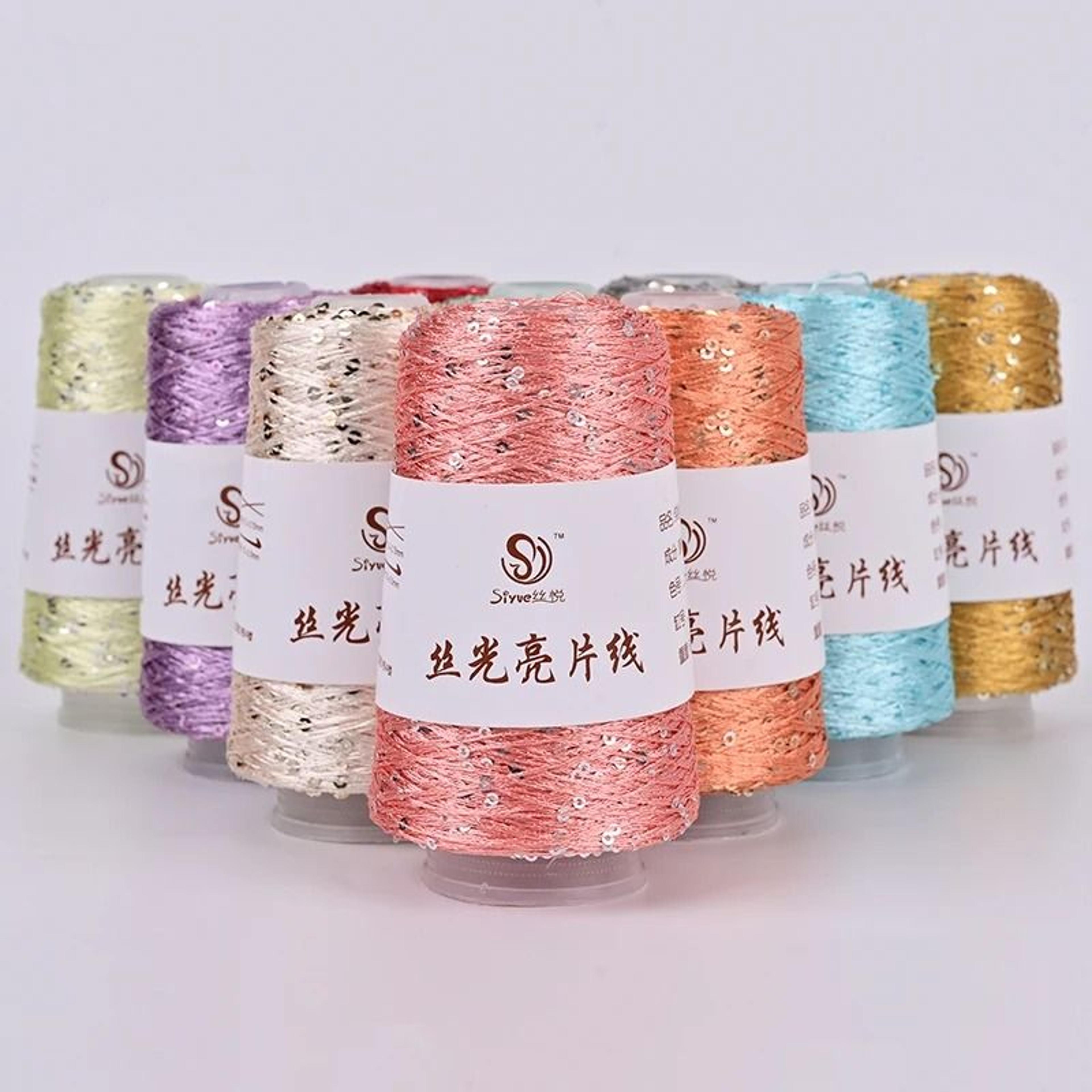 Sequin Stitch Yarn Partner Thread For Crochet  Knitting 1