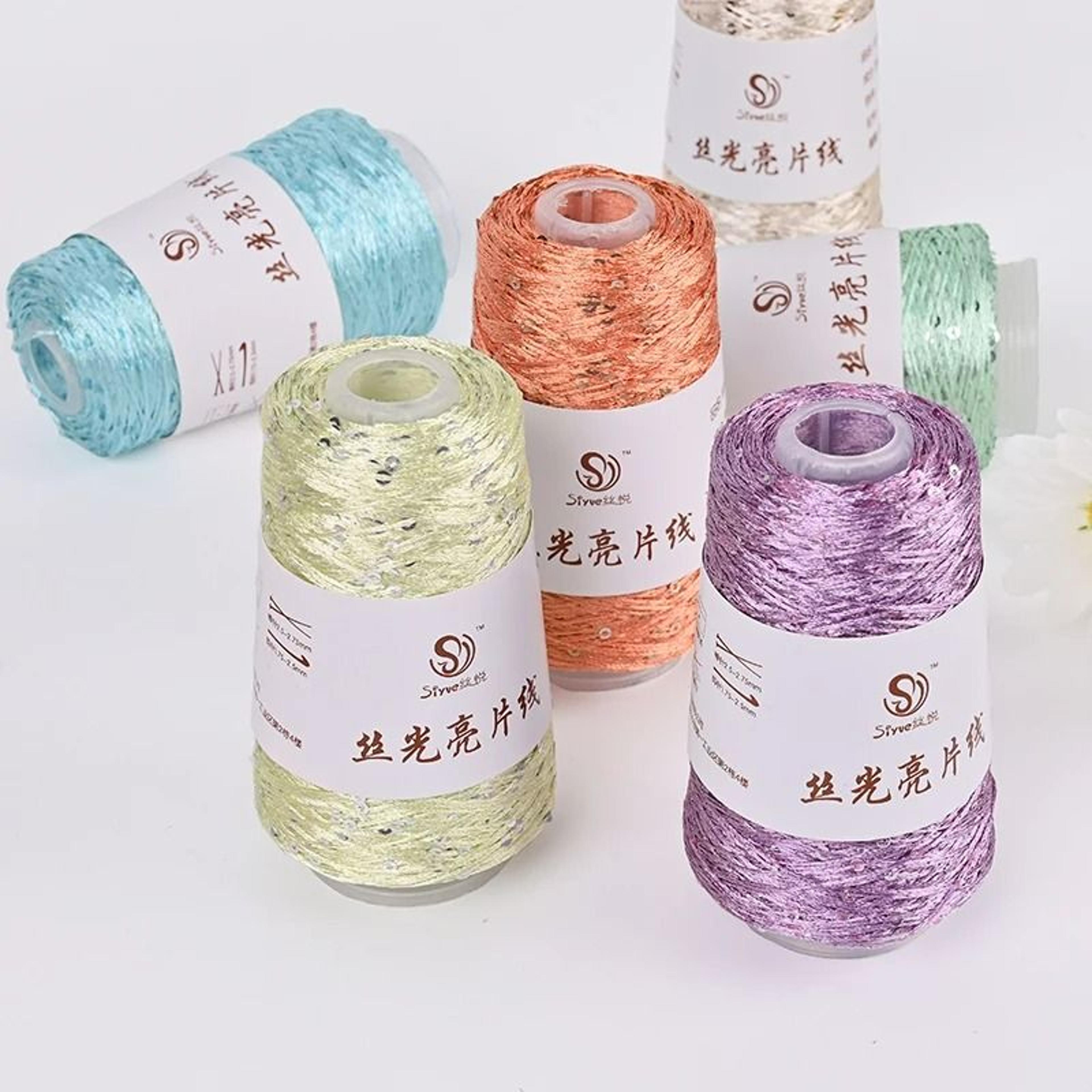 Sequin Stitch Yarn Partner Thread For Crochet  Knitting 2