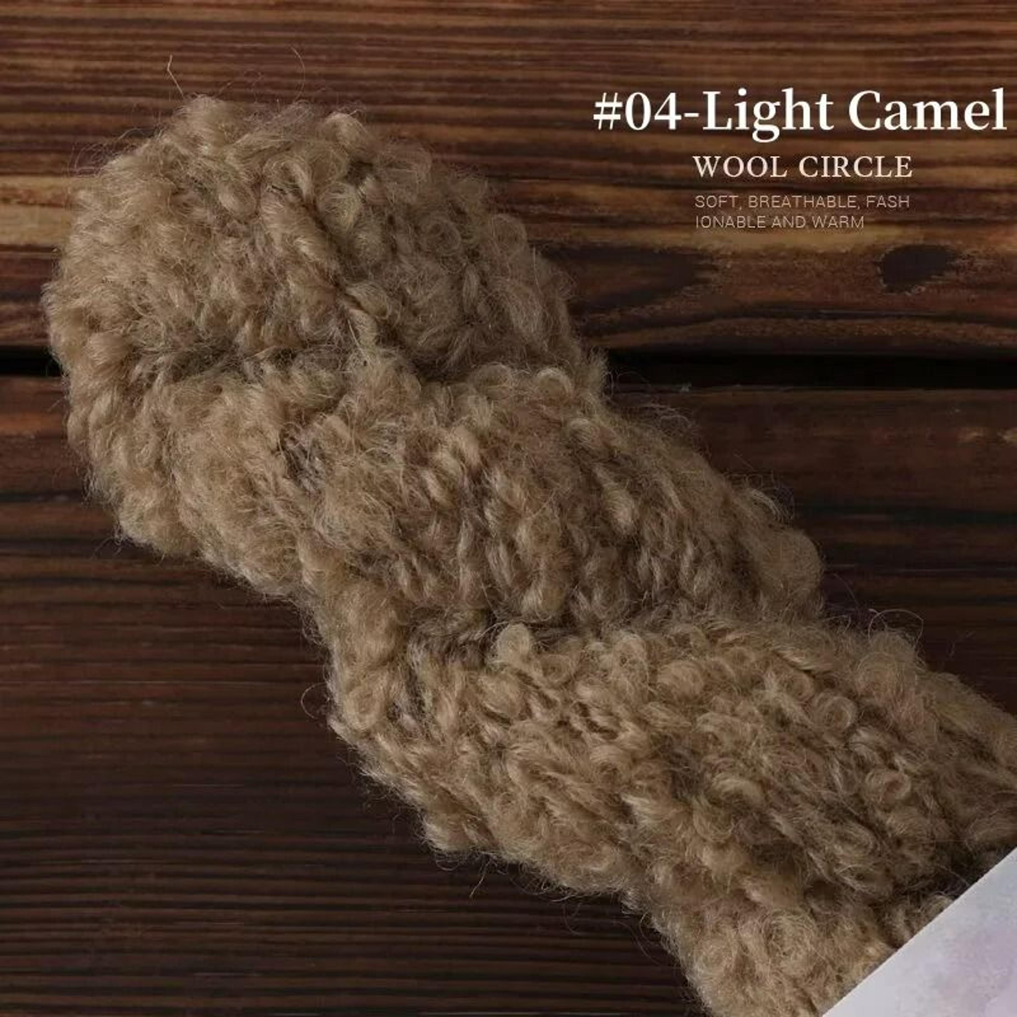 Morandi Fluffy Boucle Wool Yarn For Knitting Crochet  Textile Art 10