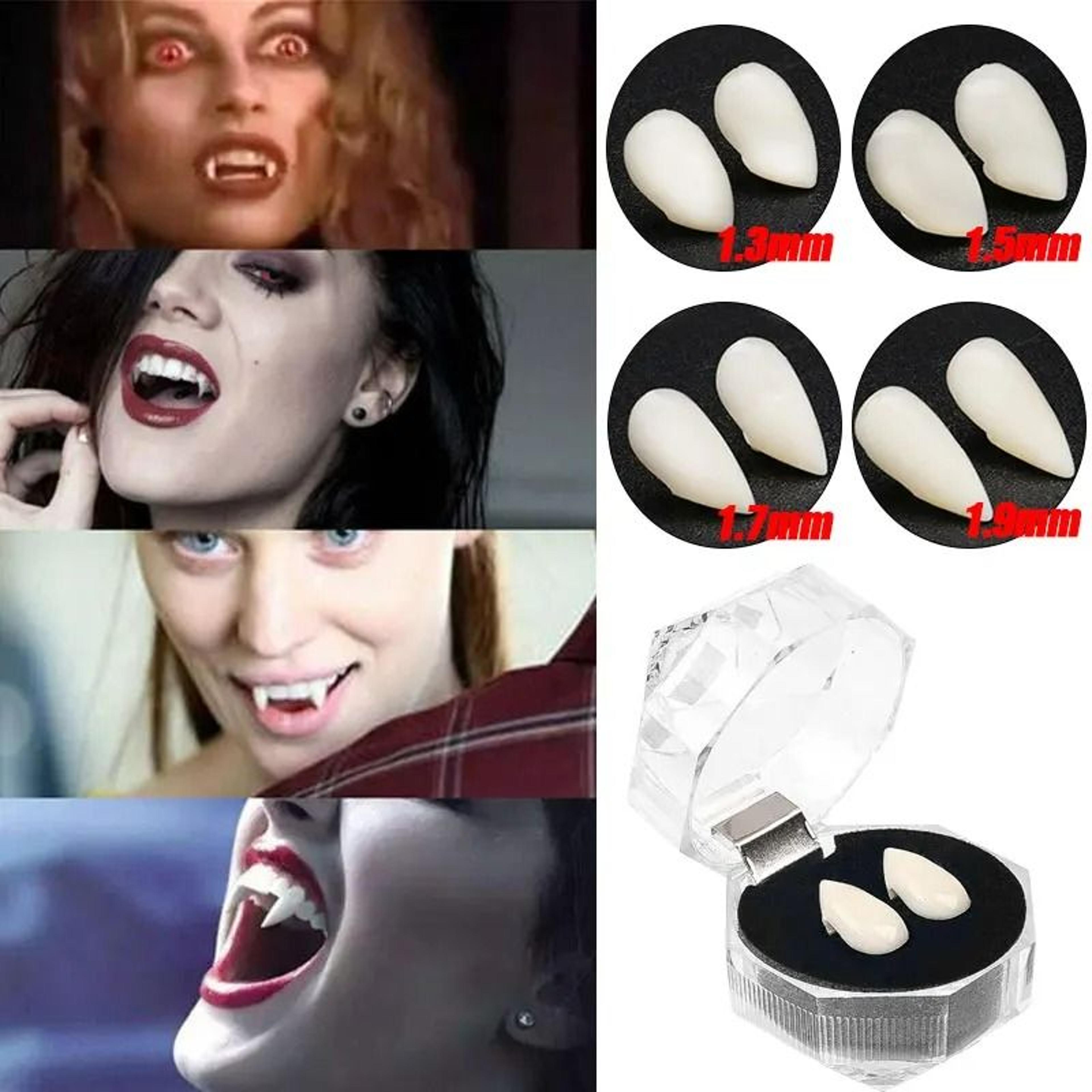 5Pair Halloween Vampire Fangs Set With Solid Adhesive Glue 1