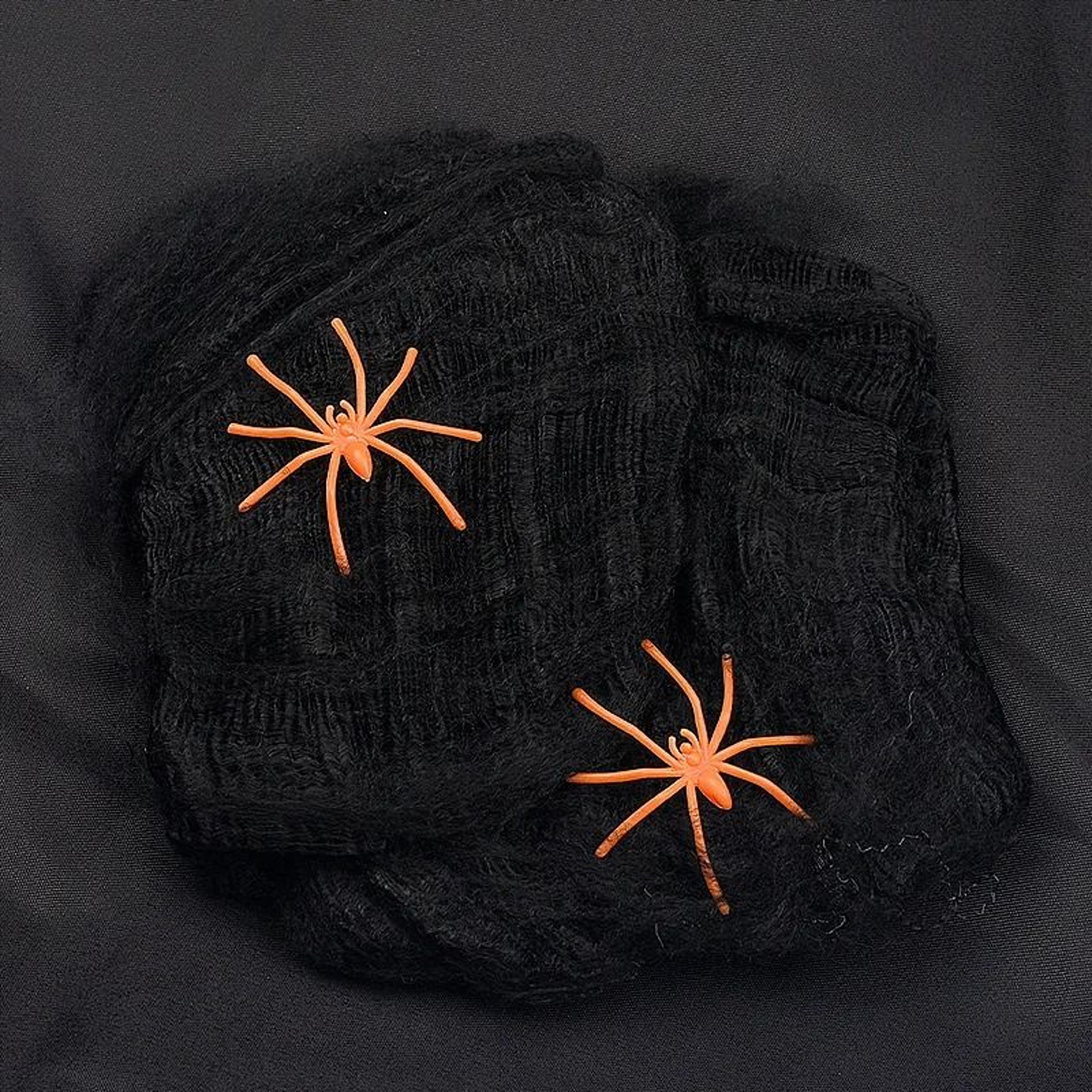 Stretchy White Artificial Spider Web Decor 11