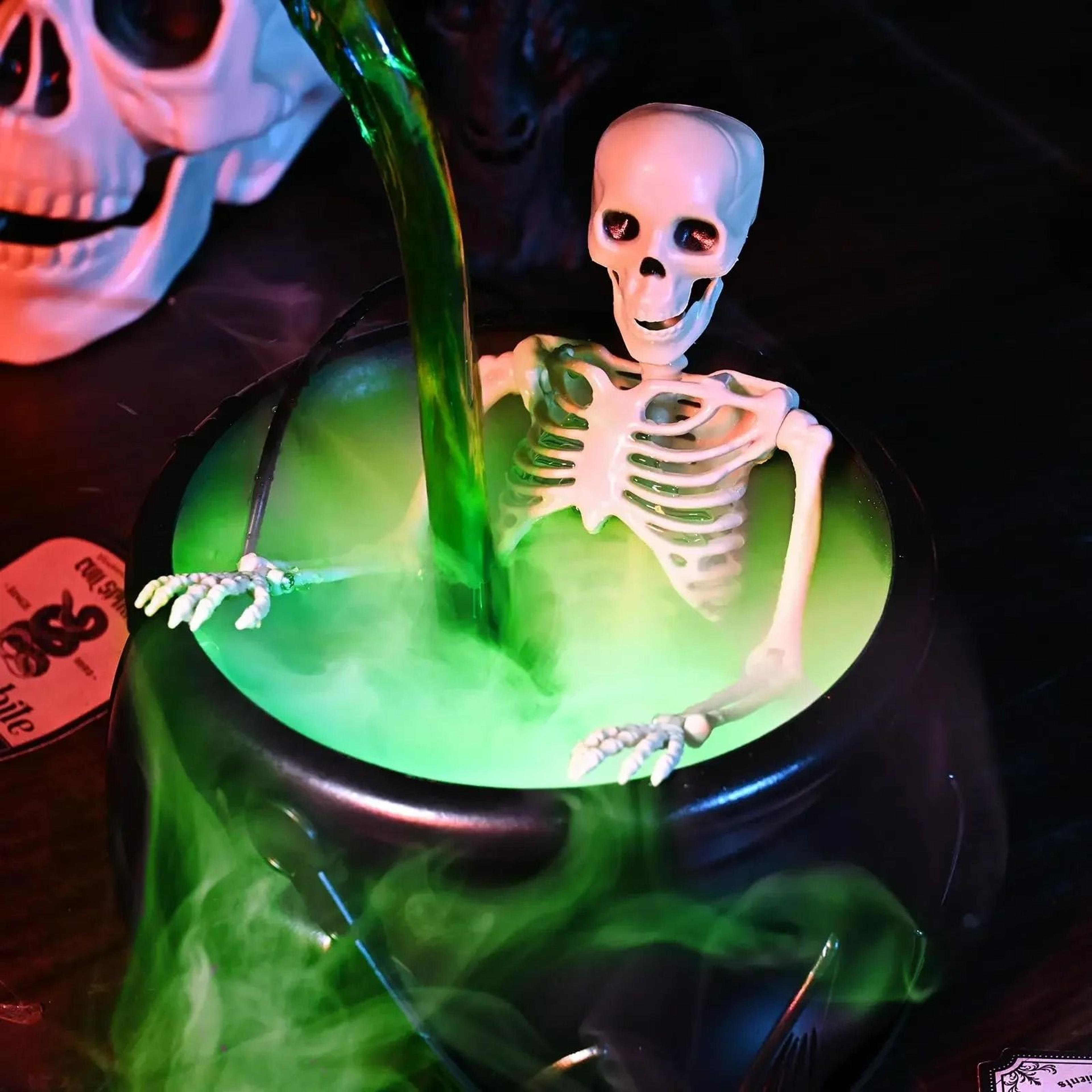 Halloween Witch Cauldron With LED Light  Fog Mist Maker 5