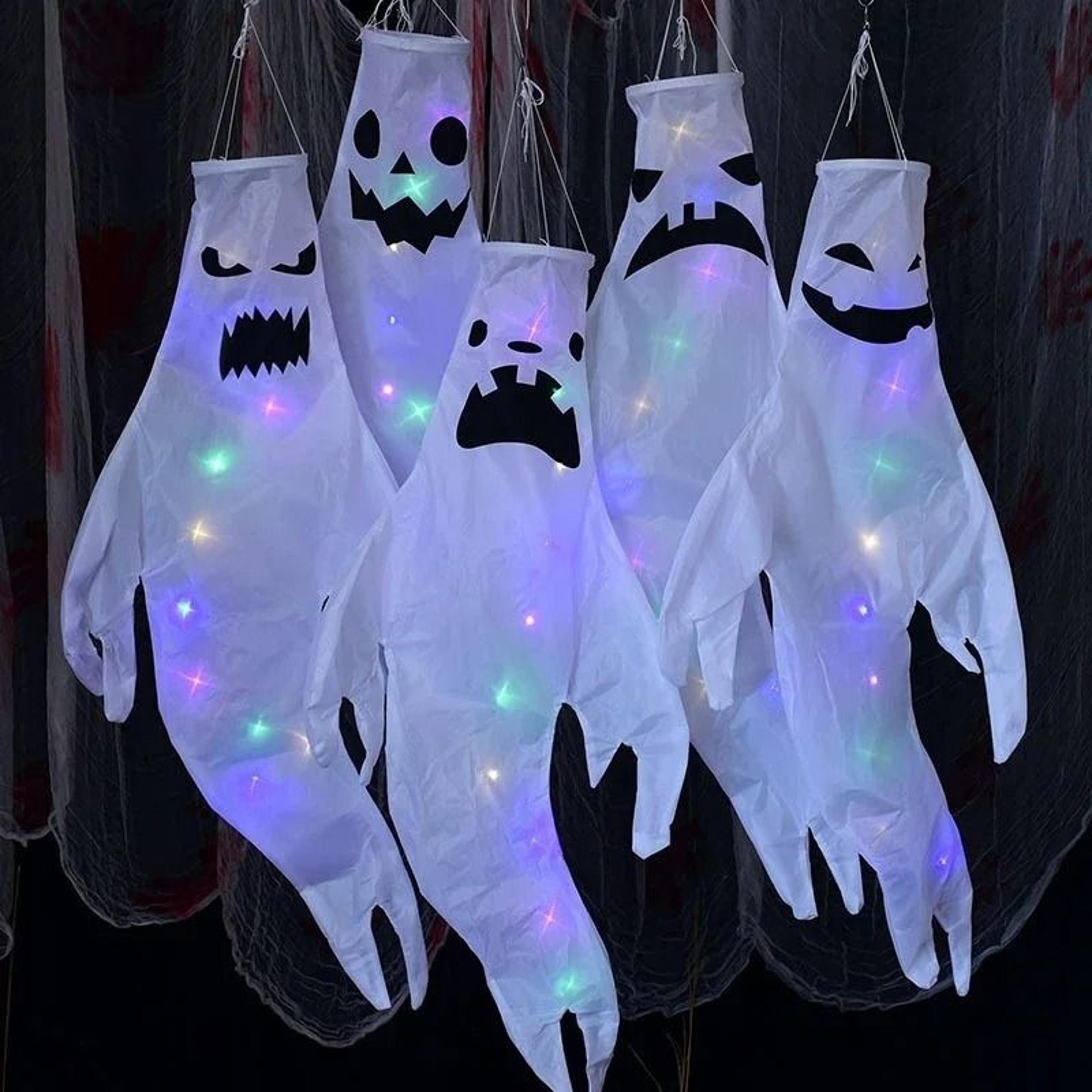 hanging led light-up ghost props