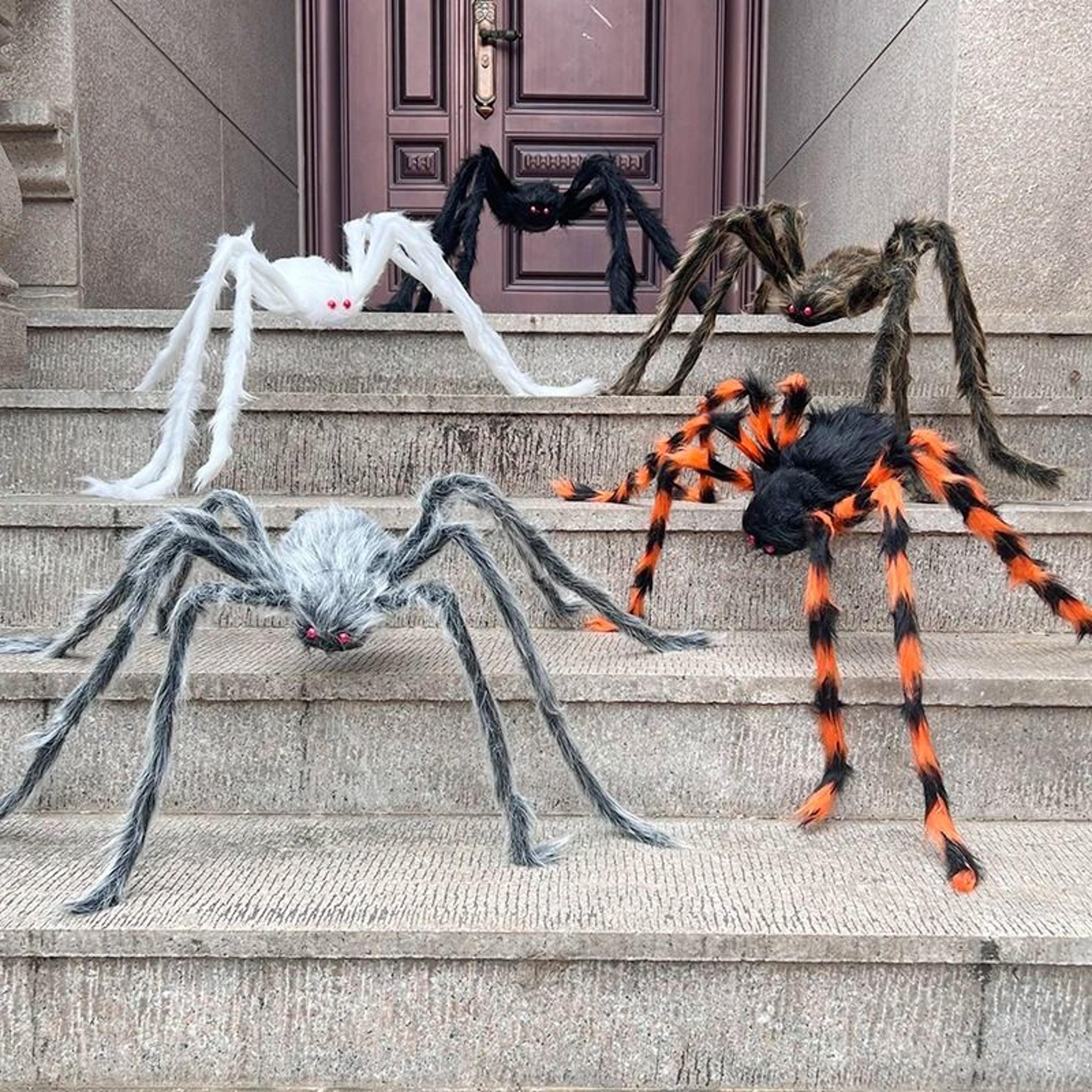 Halloween Giant Plush Spider Prop 0