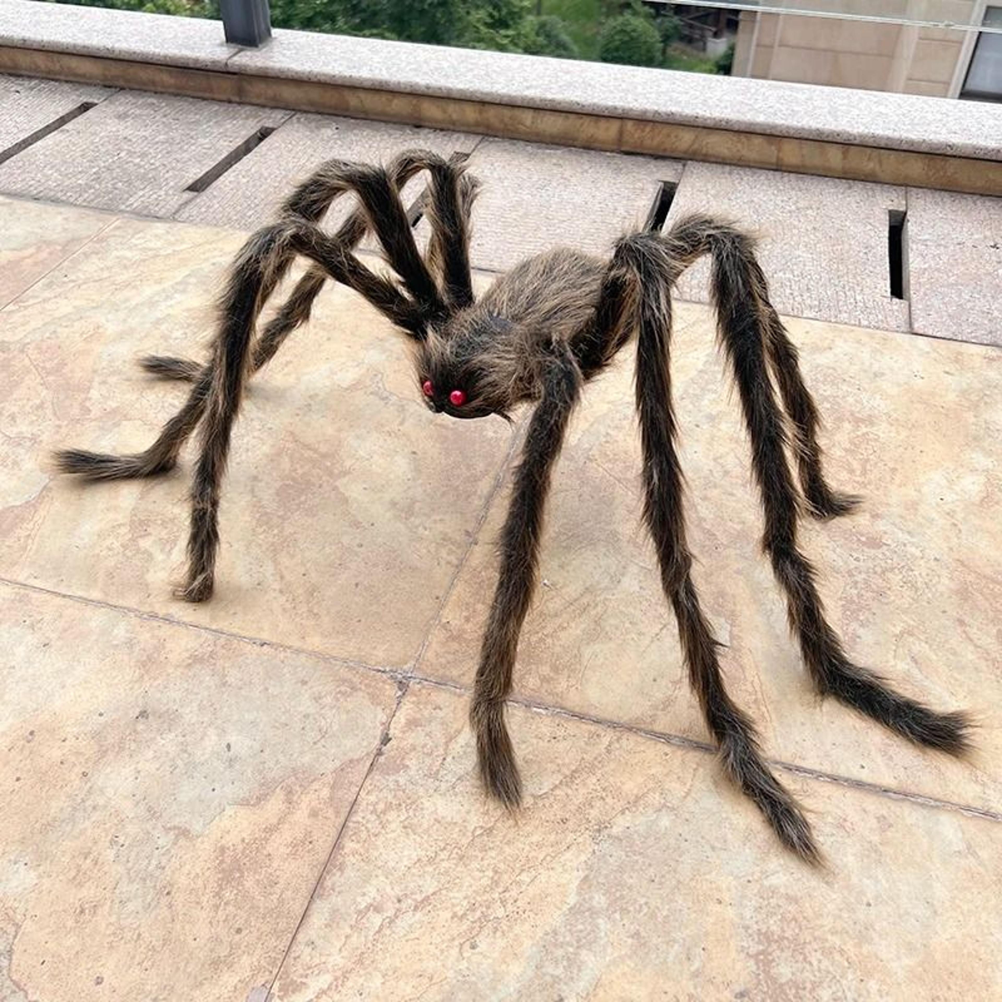 Halloween Giant Plush Spider Prop 4