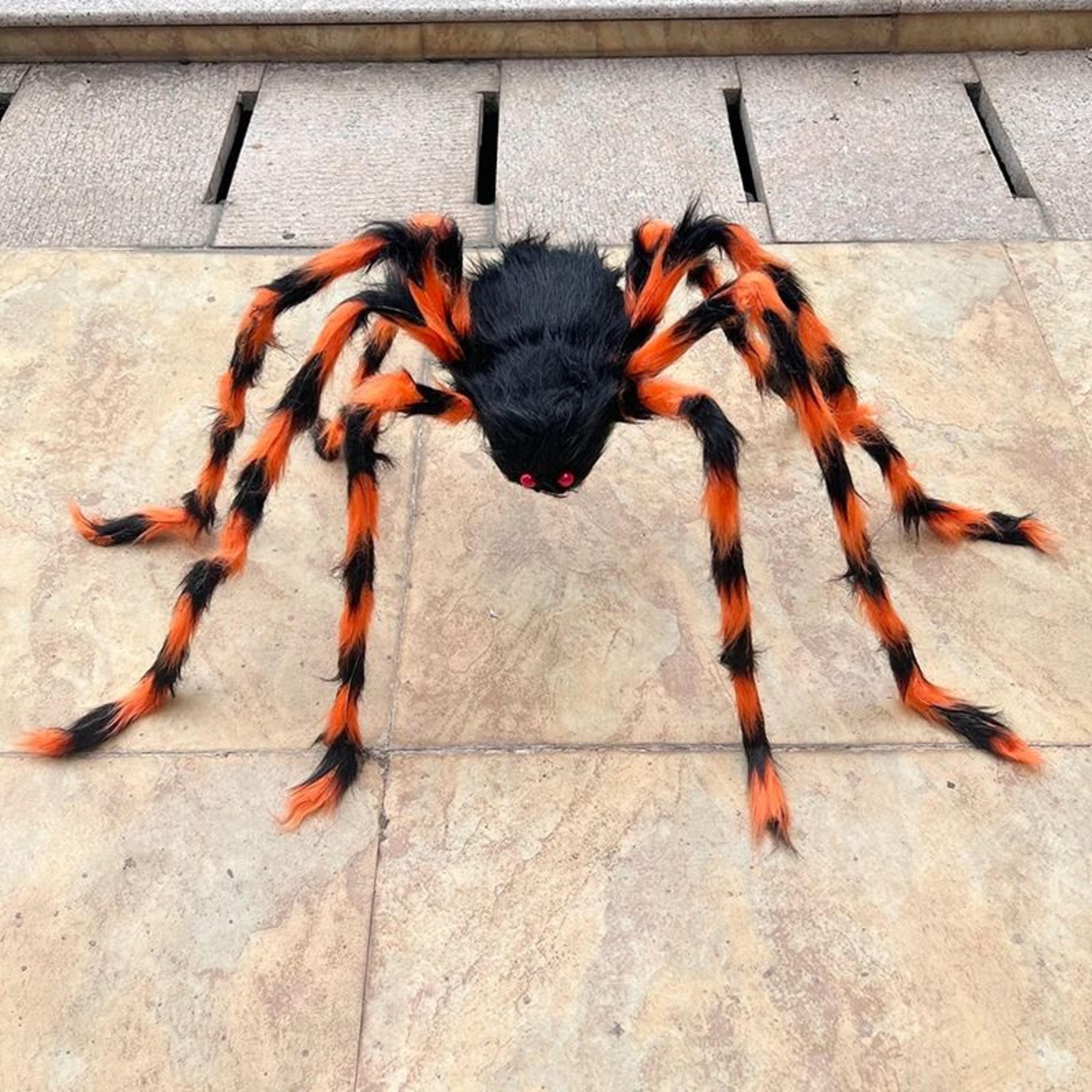 Halloween Giant Plush Spider Prop 5