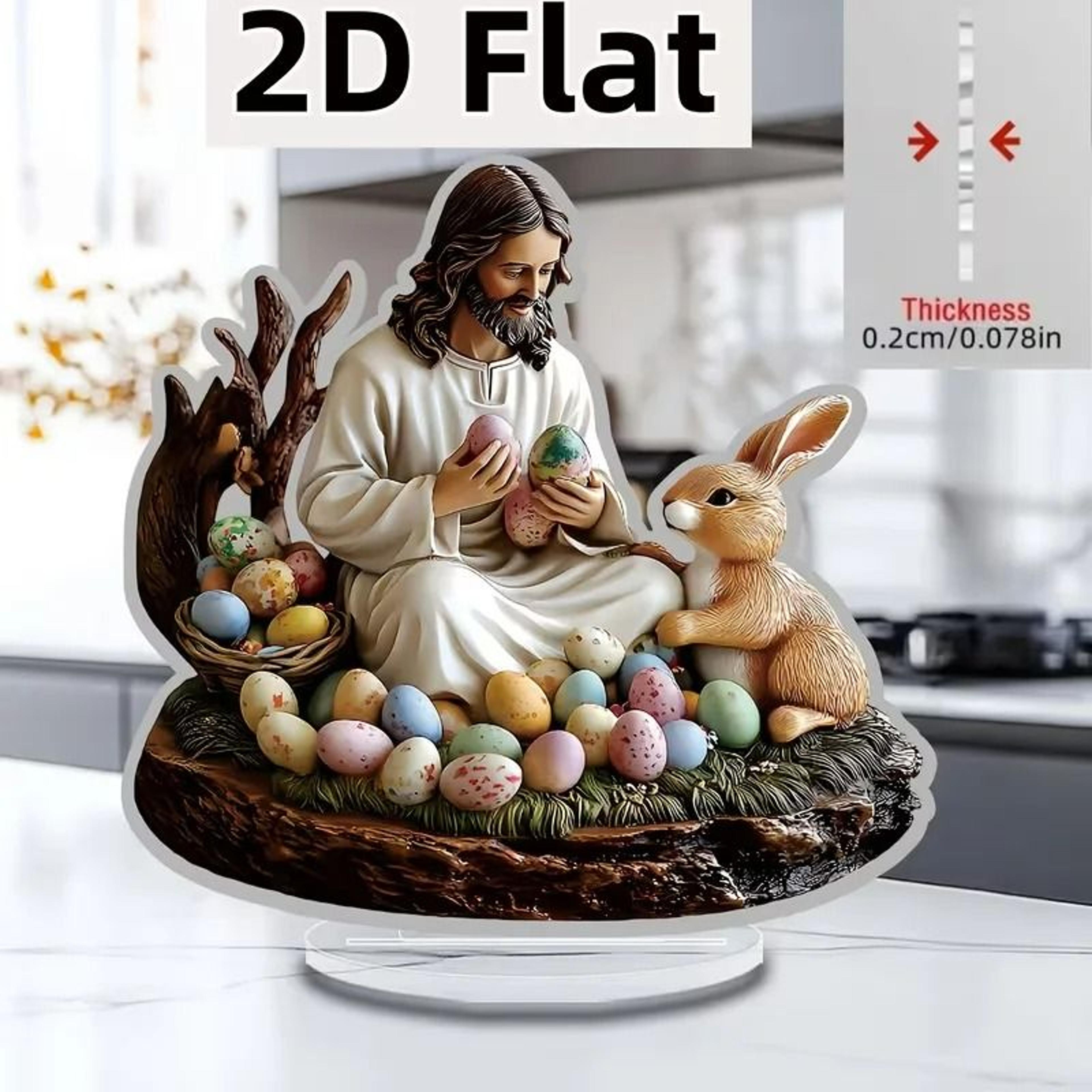 Nativity Scene Figures Desktop Statue Decor 2