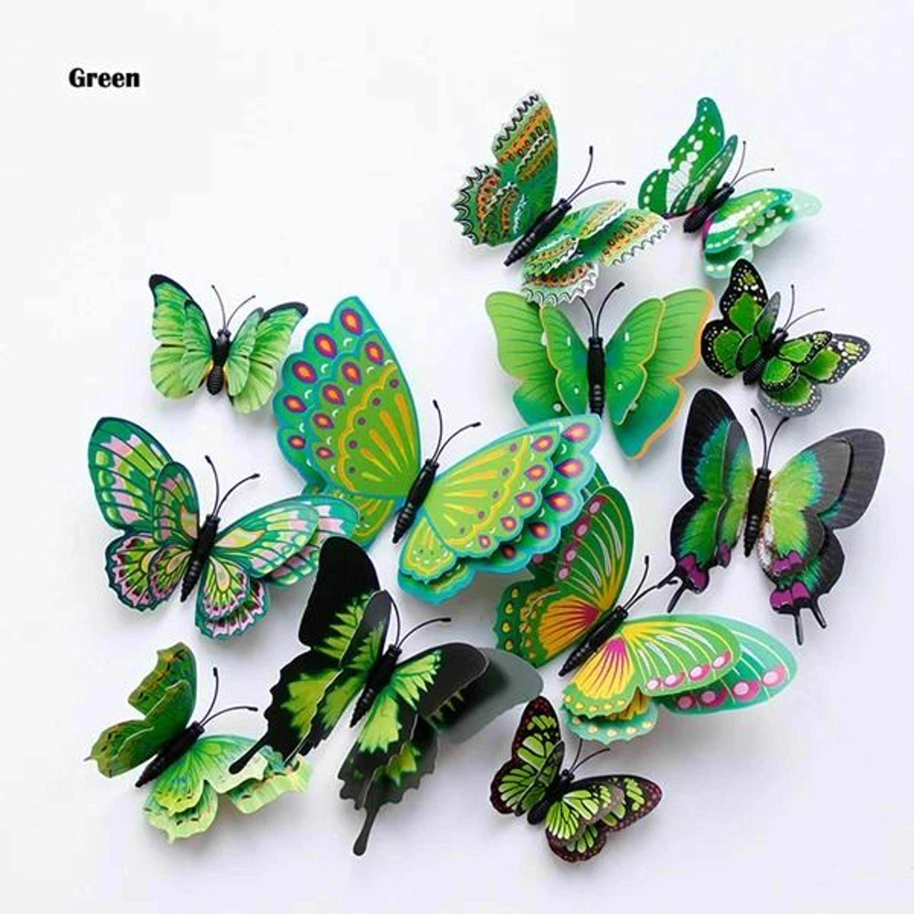 12Piece Double Layer 3D Butterfly Wall Stickers 11