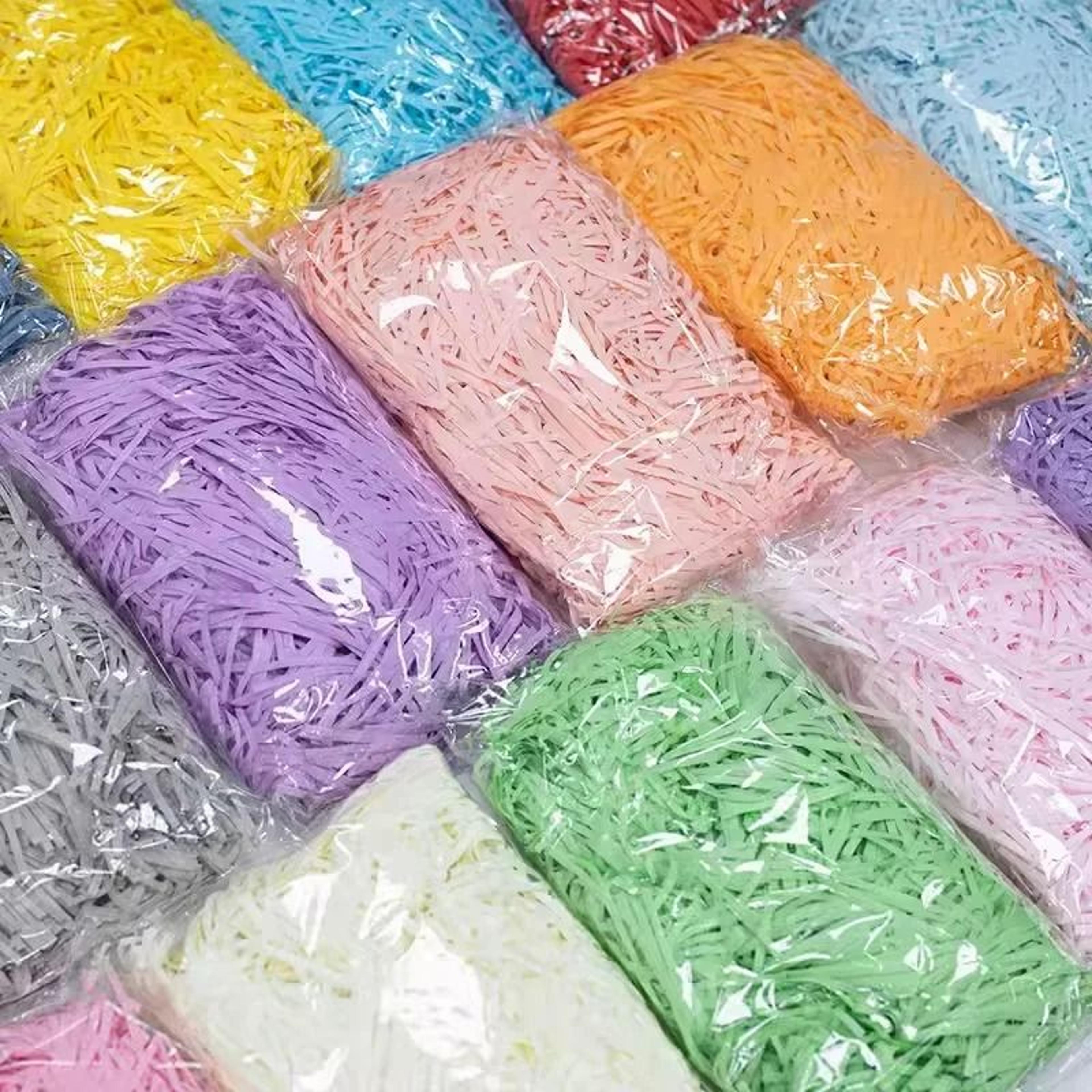 Multicolored Raffia Paper Shreds 1
