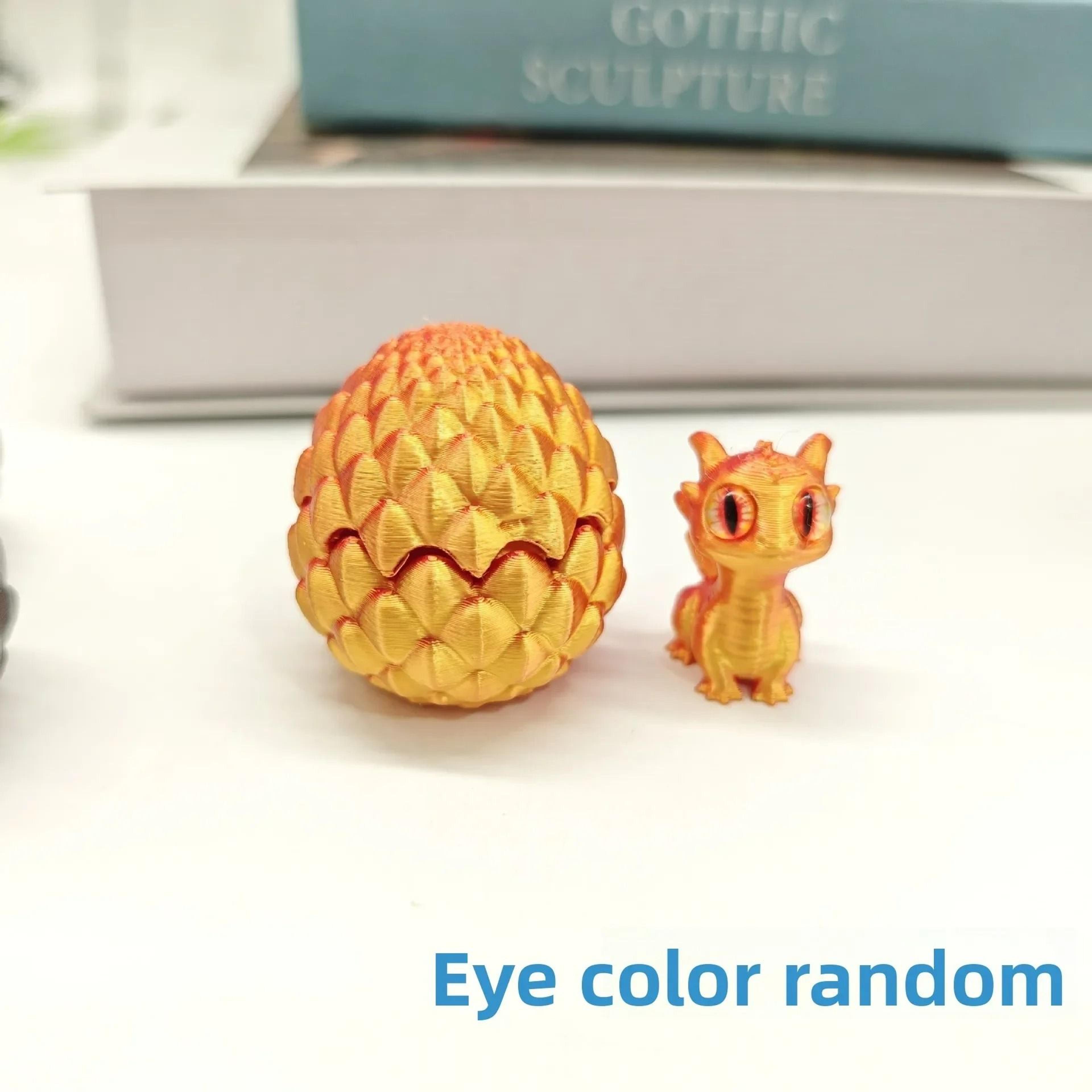 3D Printed Hatching Dragon In Egg Statue 9