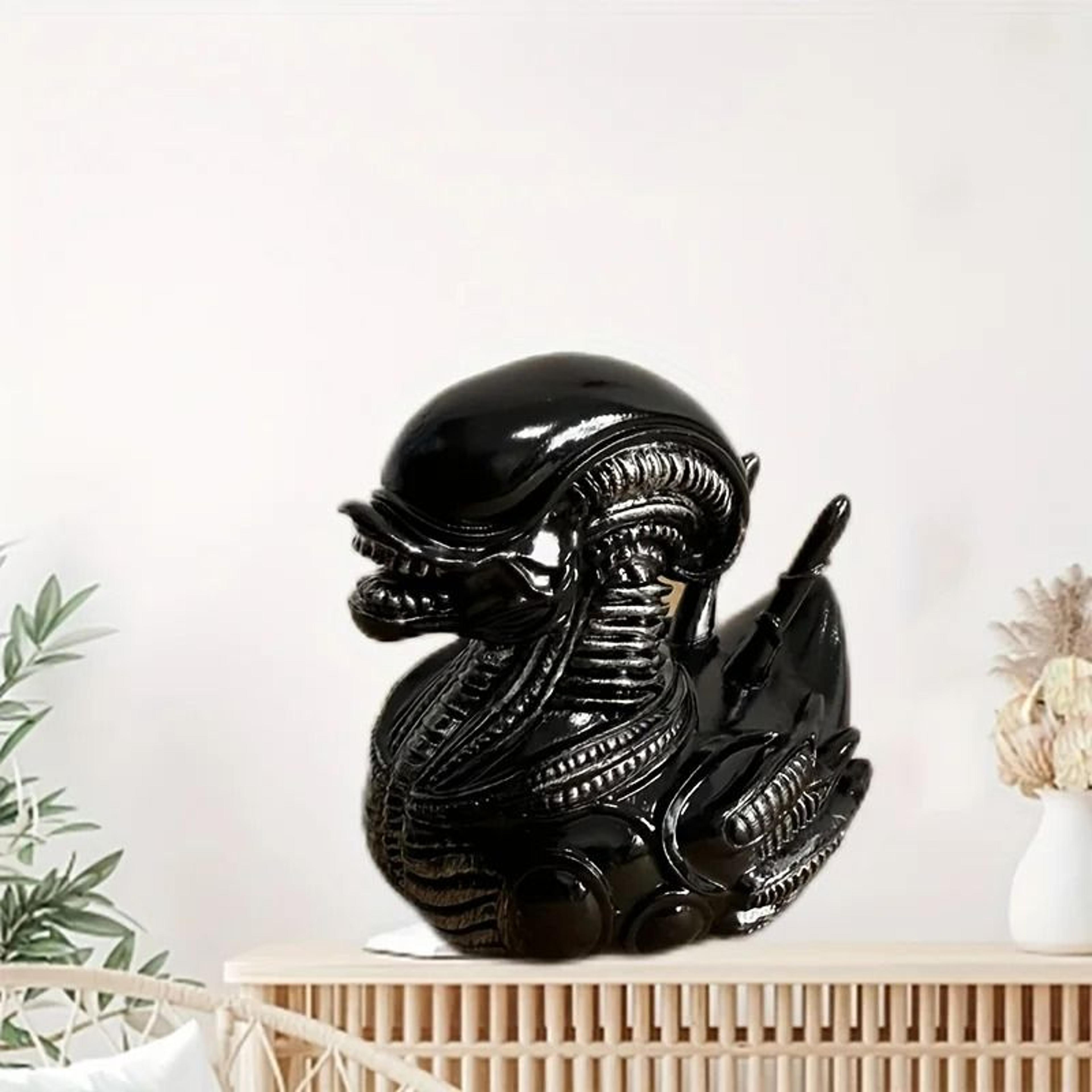 Evil Alien Duck Resin Statue 2