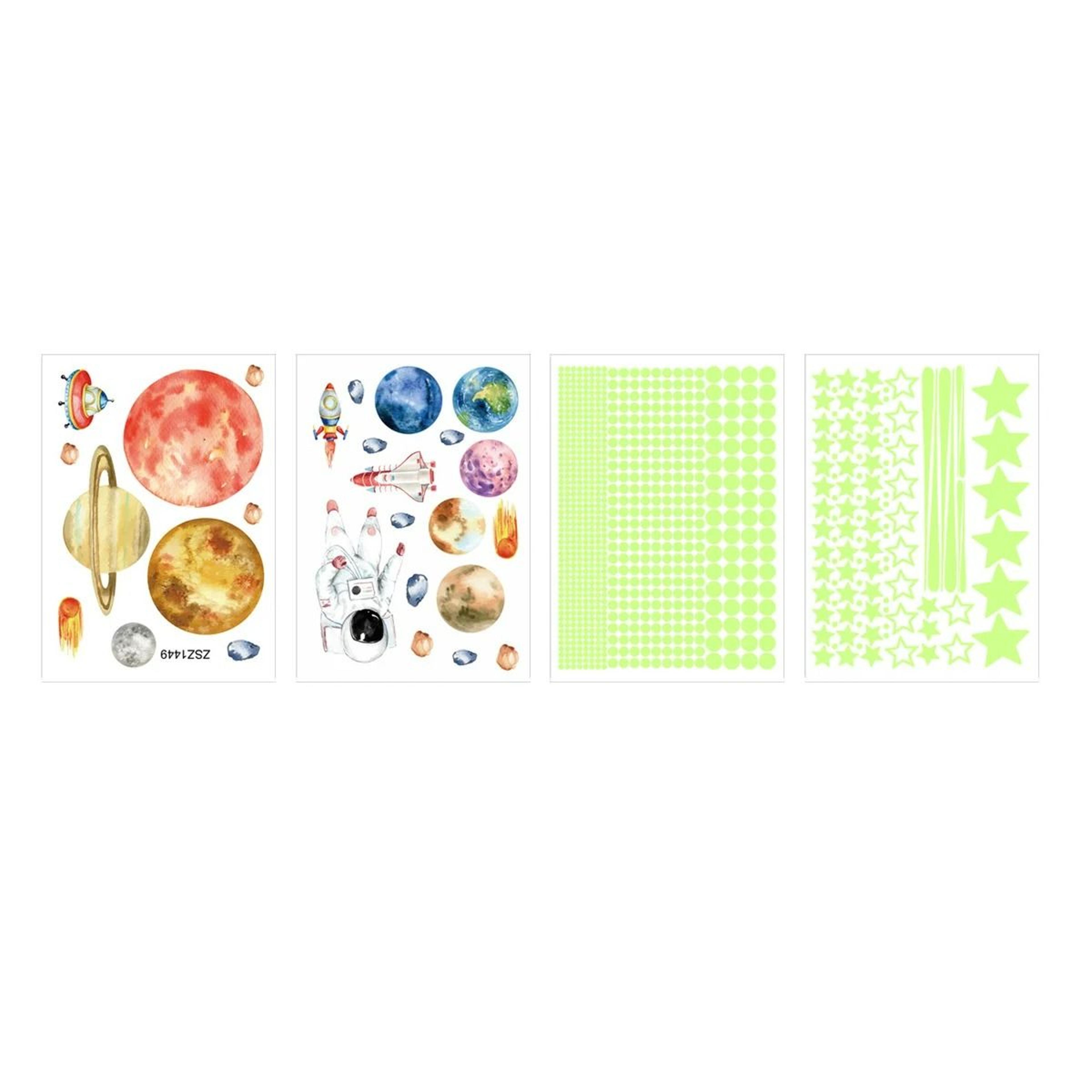 849Piece GlowintheDark Stars  Planet Wall Decal Set 3