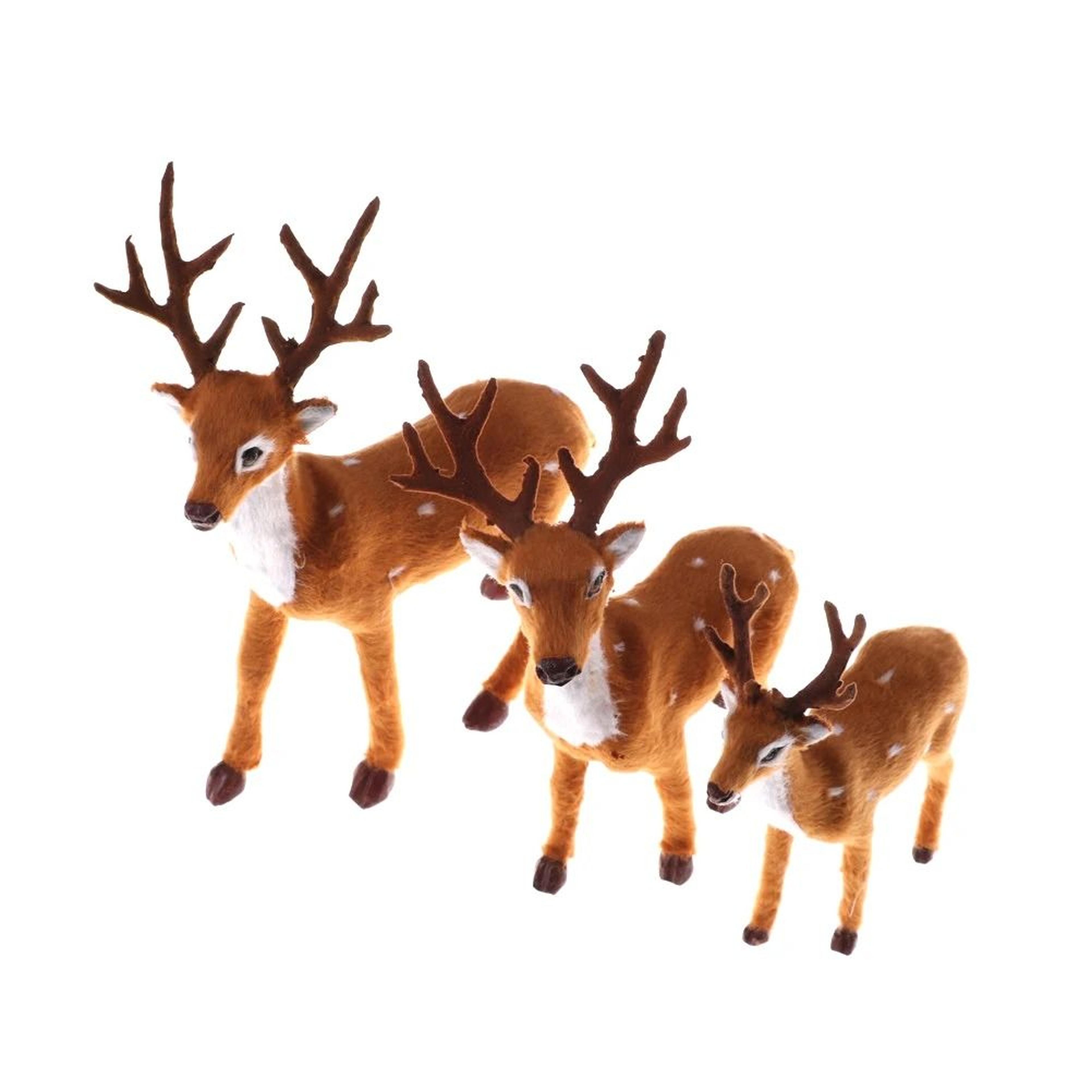 Christmas Simulation Plush Reindeer Decoration 0
