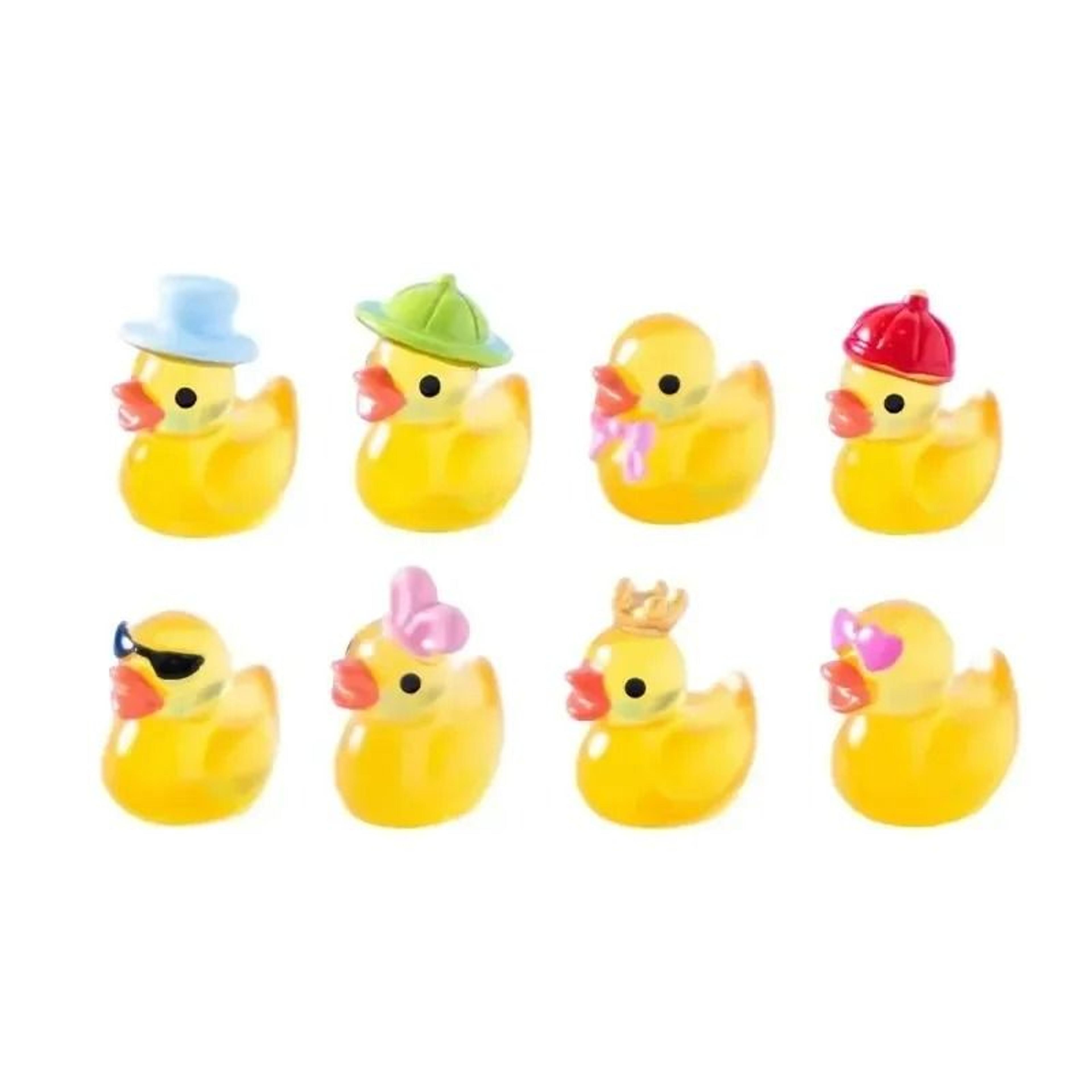 50Piece Mini Yellow Luminous Duck Miniature Set 1