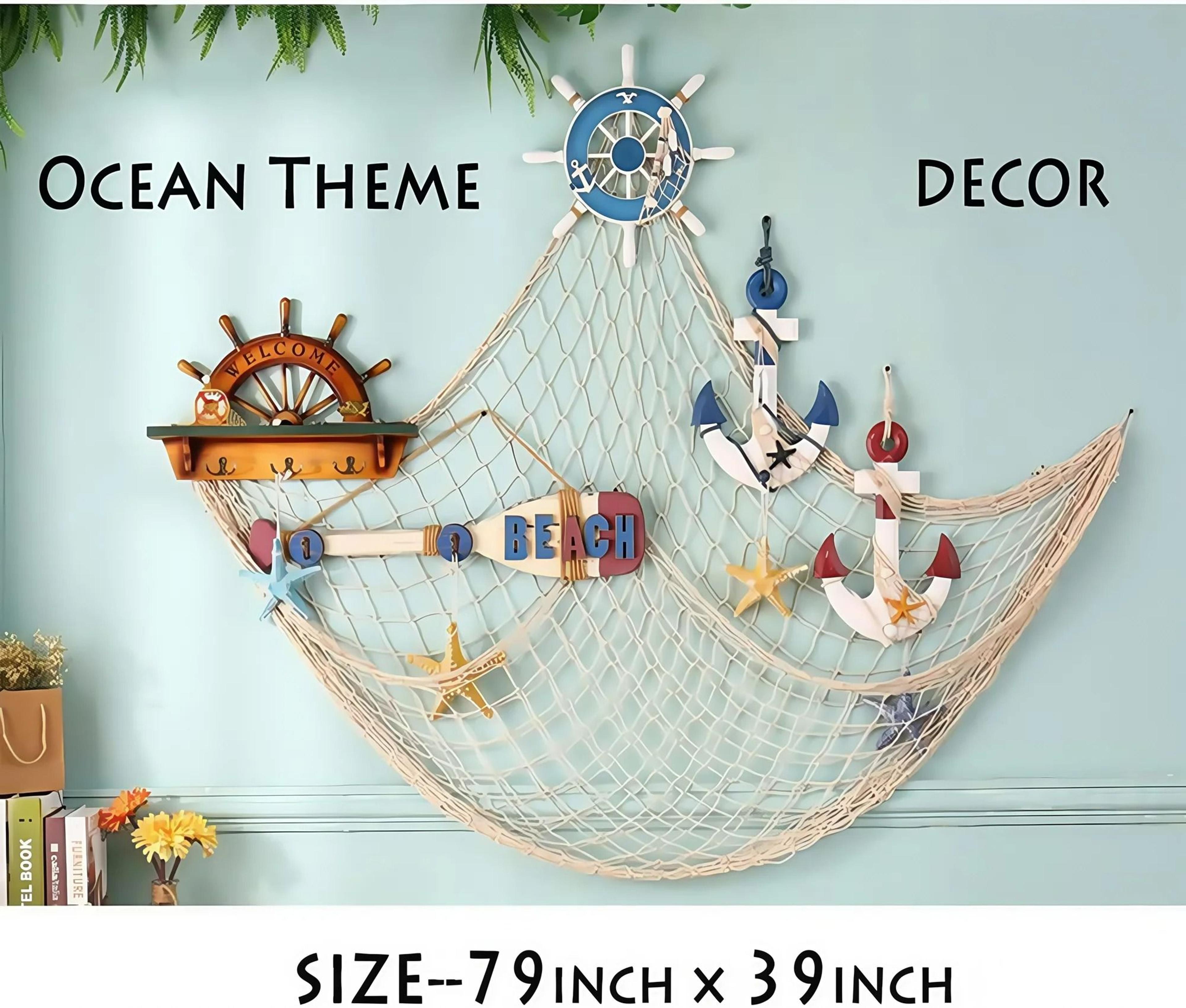 Decorative Fish Net For Nautical  Beach Themes 2