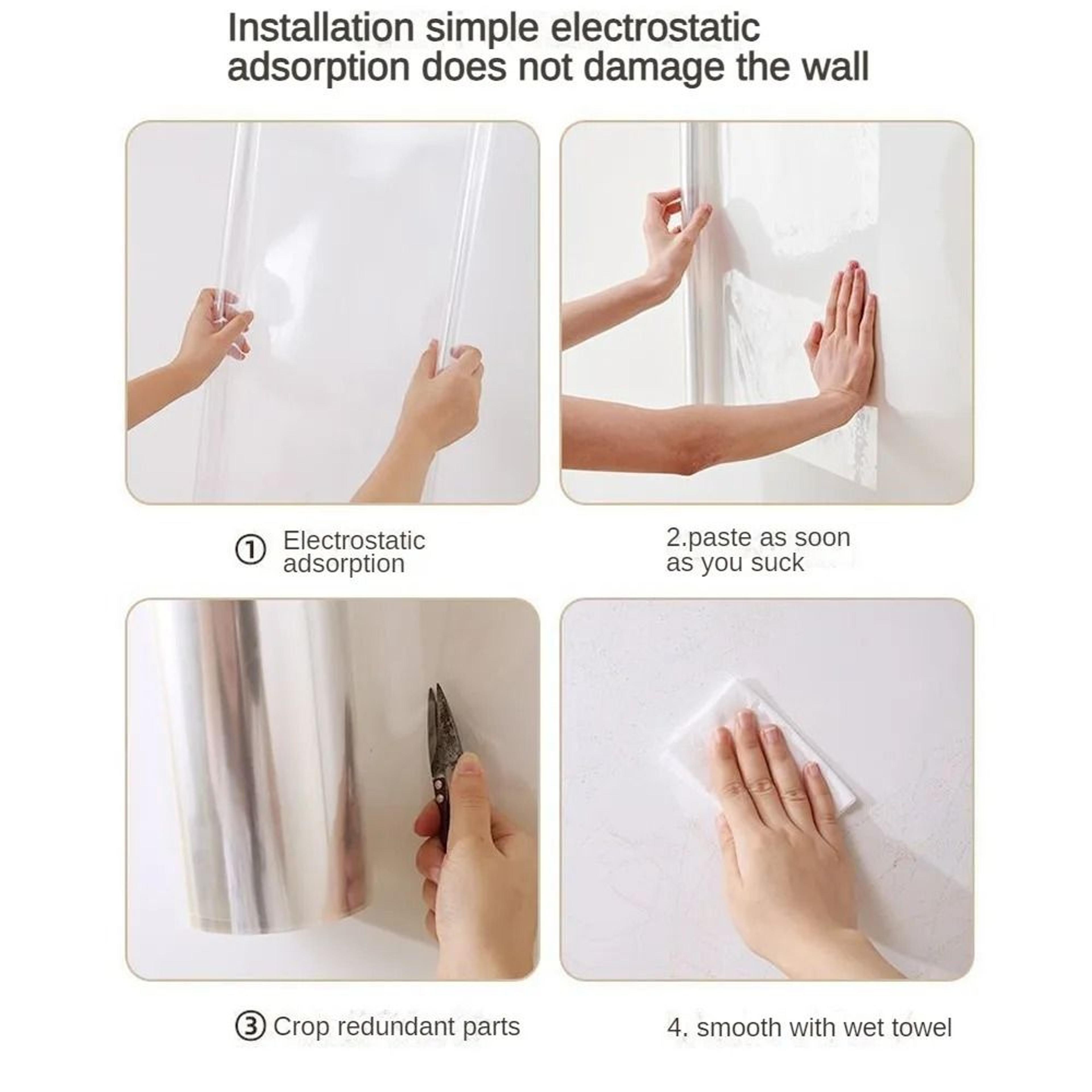 Transparent Electrostatic Protective Film Wall Sticker 6